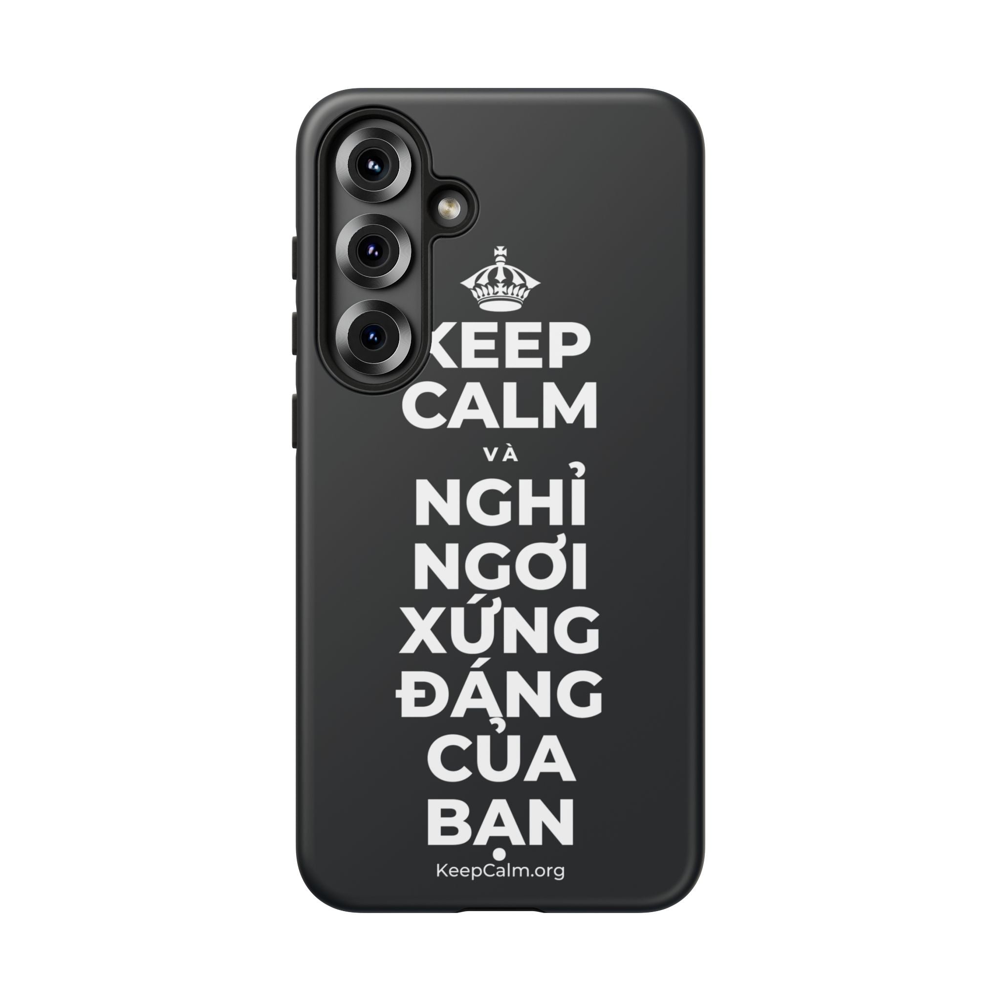 KEEP CALM VÀ NGHỈ NGƠI XỨNG ĐÁNG CỦA BẠN Phone Case (Dark)