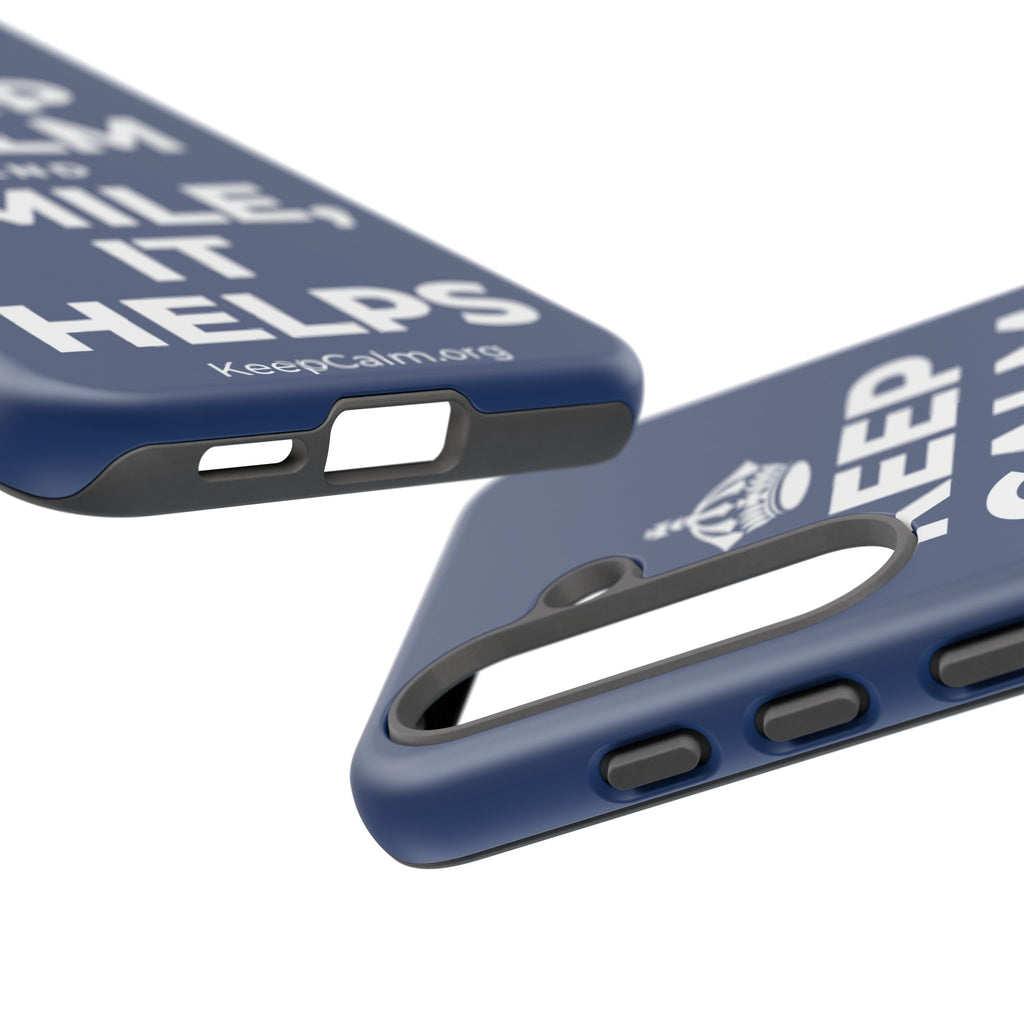 KEEP CALM AND SMILE, IT HELPS Phone Case