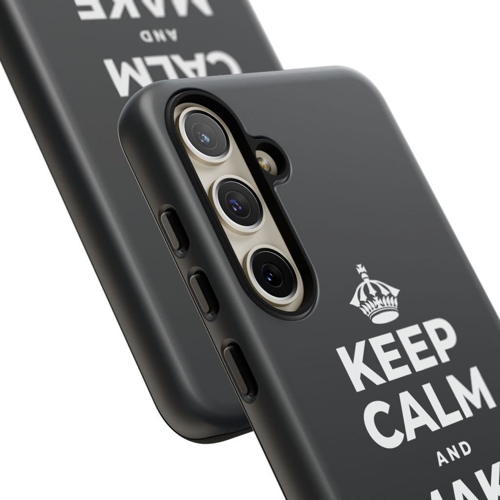 KEEP CALM AND MAKE MEMORIES Phone Case (Dark)