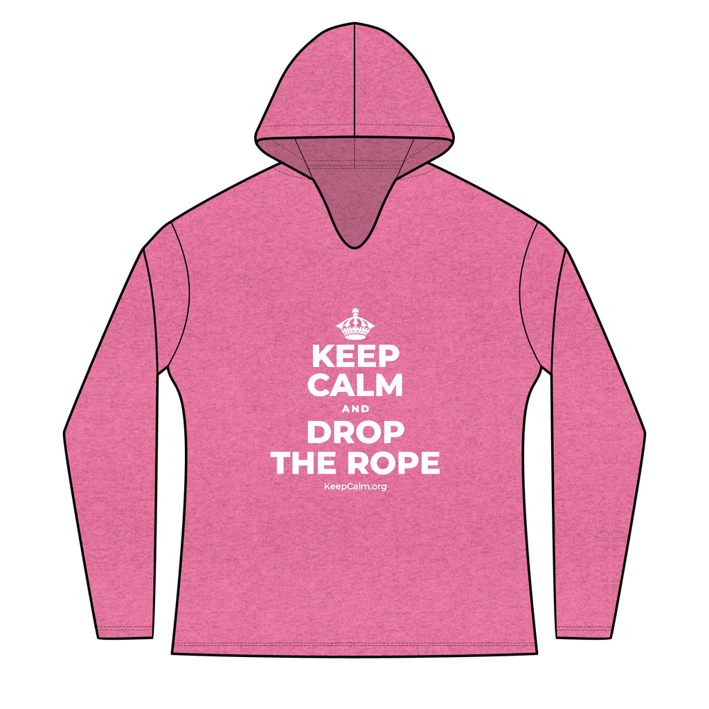 KEEP CALM AND DROP THE ROPE Women's Long Sleeve Hoodie