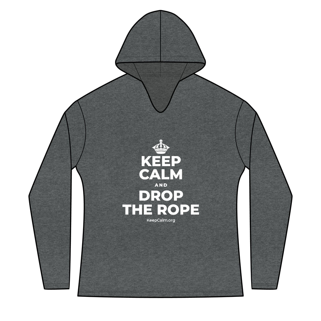 KEEP CALM AND DROP THE ROPE Women's Long Sleeve Hoodie