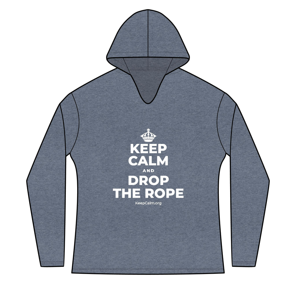 KEEP CALM AND DROP THE ROPE Women's Long Sleeve Hoodie