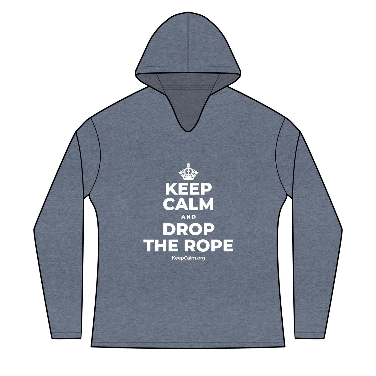 KEEP CALM AND DROP THE ROPE Women's Long Sleeve Hoodie