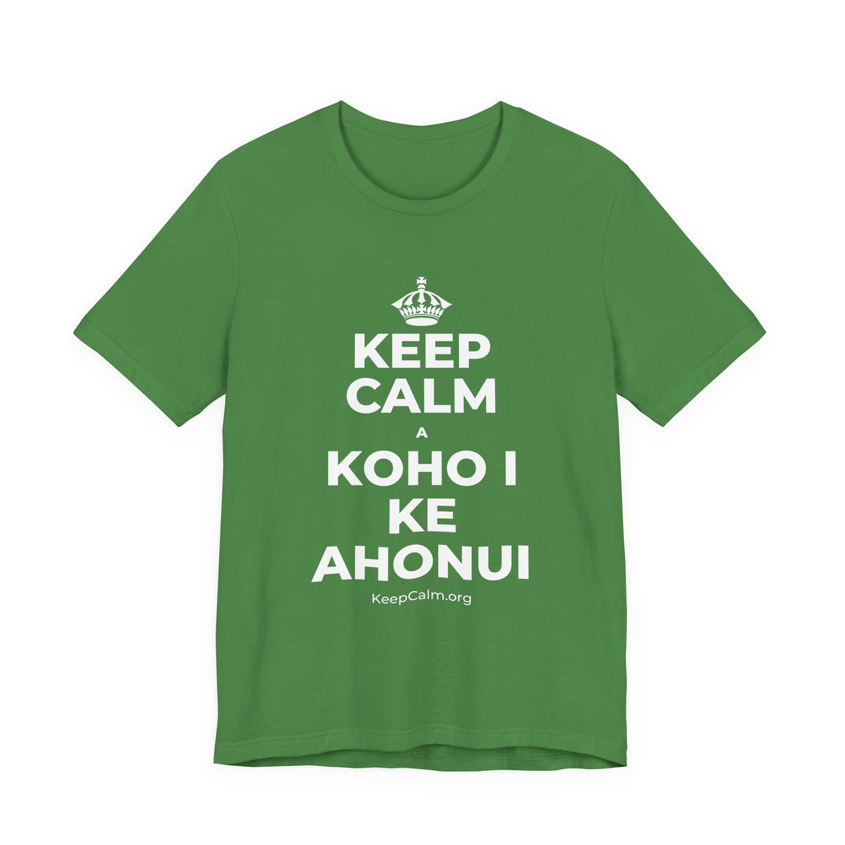 KEEP CALM A KOHO I KE AHONUI T-Shirt (Baby Blue–Silver)