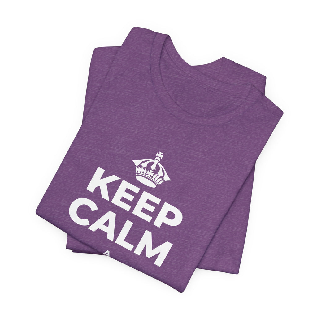 KEEP CALM A LULILULI AKU T-Shirt (Baby Blue–Silver)