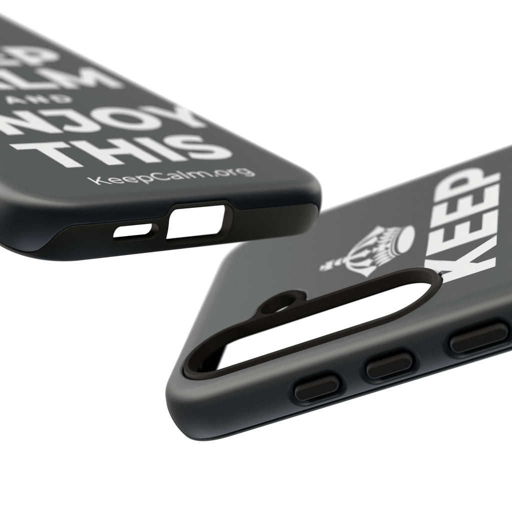 KEEP CALM AND ENJOY THIS Phone Case (Dark)