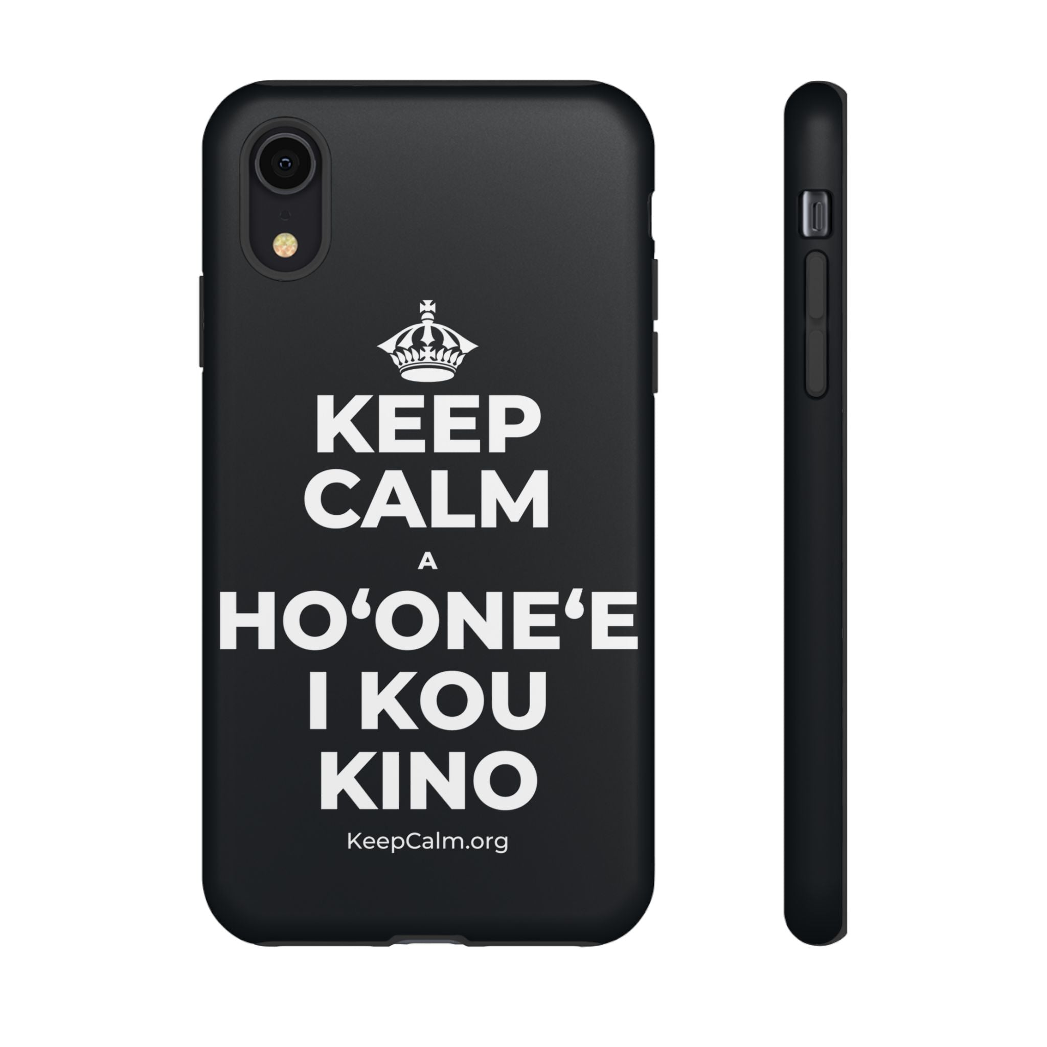 KEEP CALM A HOʻONEʻE I KOU KINO Phone Case (Dark)