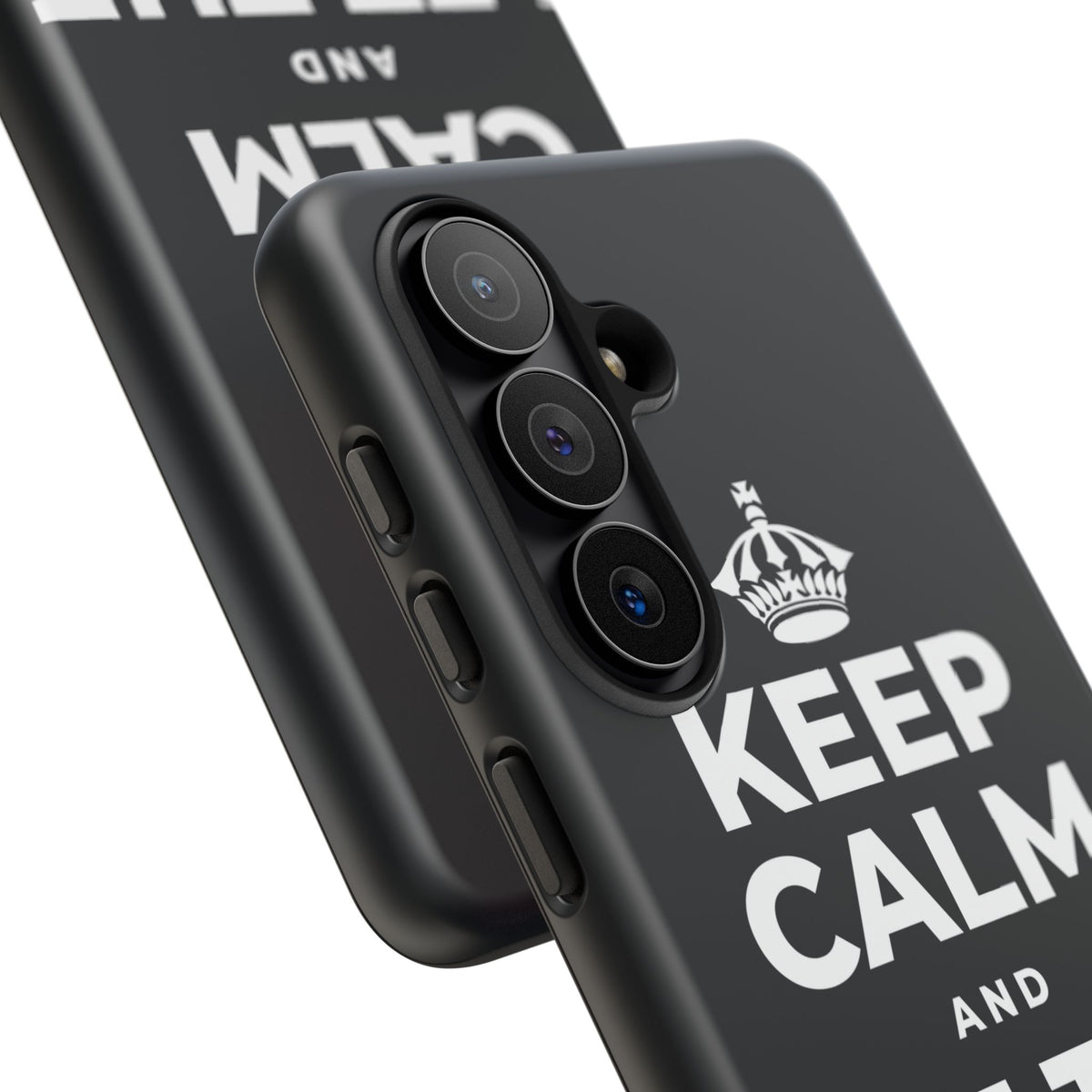 KEEP CALM AND LET THE LIGHT IN Phone Case (Dark)