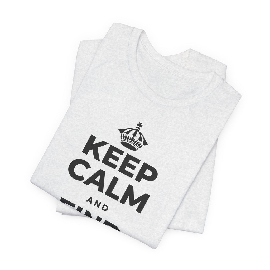 KEEP CALM AND FIND YOUR PEOPLE T-Shirt (Soft Cream–Heather Mauve)
