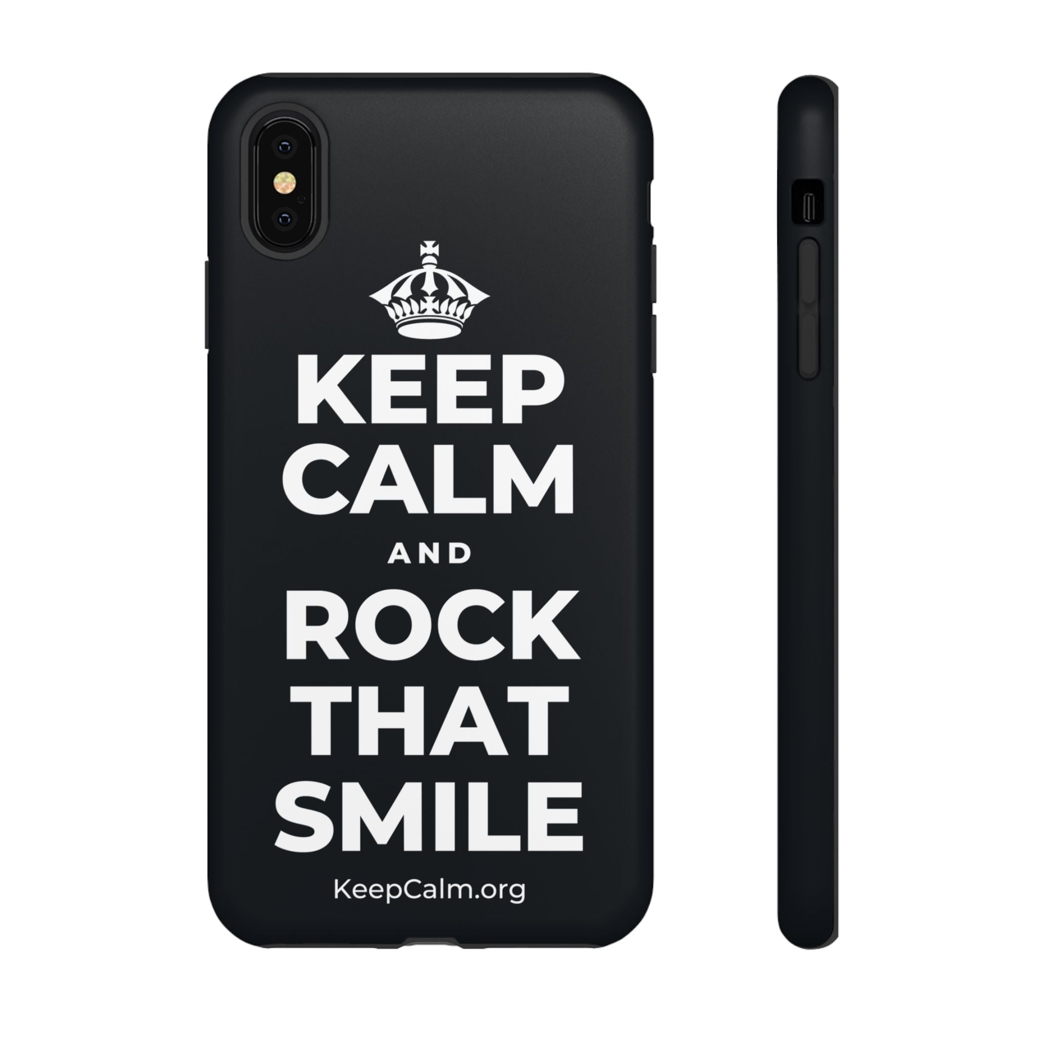 KEEP CALM AND ROCK THAT SMILE Phone Case (Dark)