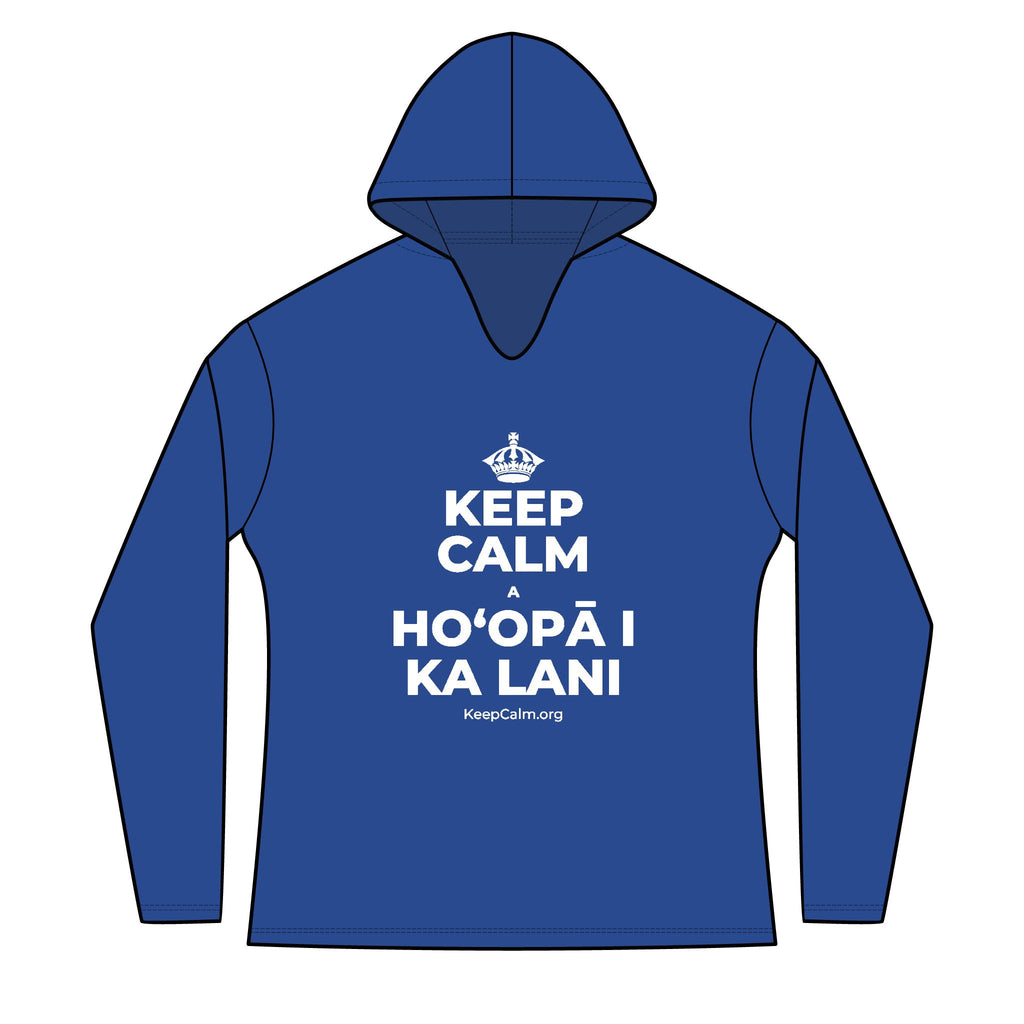KEEP CALM A HOʻOPĀ I KA LANI Women's Long Sleeve Hoodie