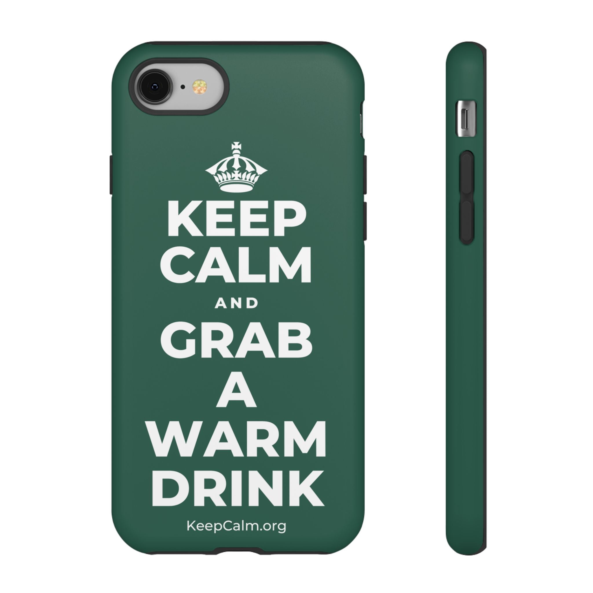 KEEP CALM AND GRAB A WARM DRINK Phone Case