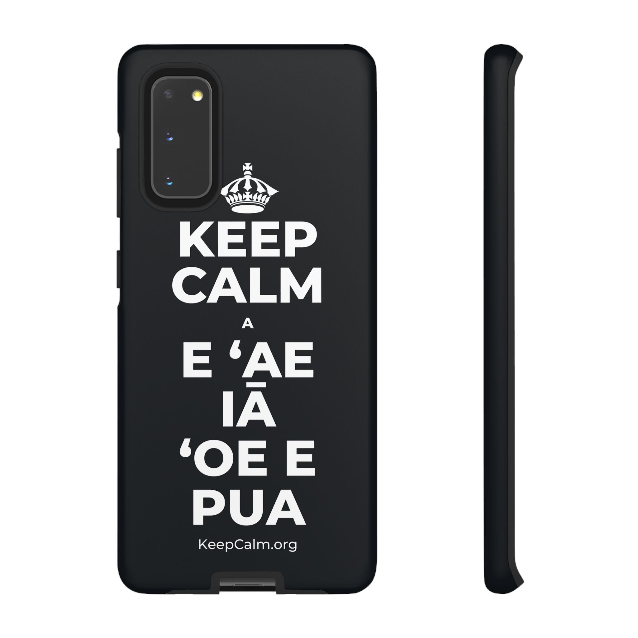 KEEP CALM A E ʻAE IĀ ʻOE E PUA Phone Case (Dark)