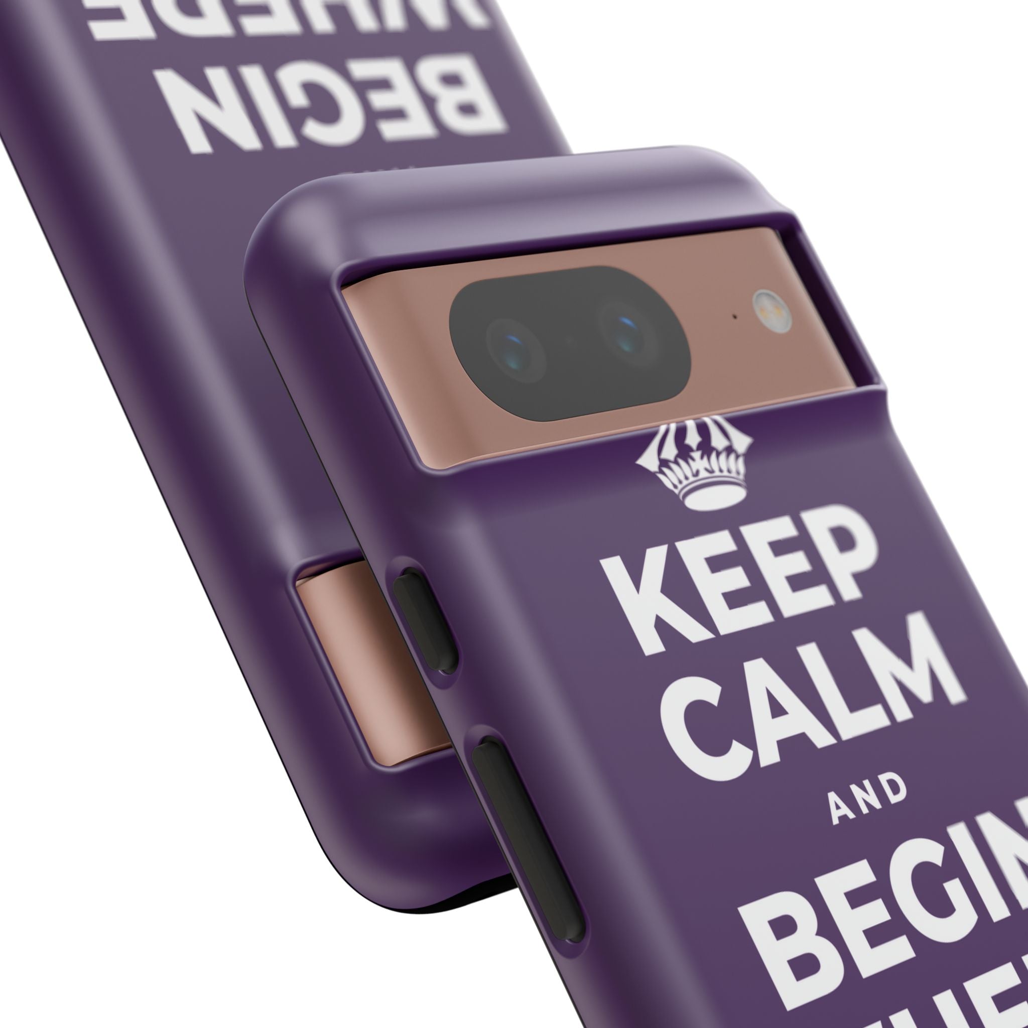 KEEP CALM AND BEGIN WHERE YOU ARE Phone Case