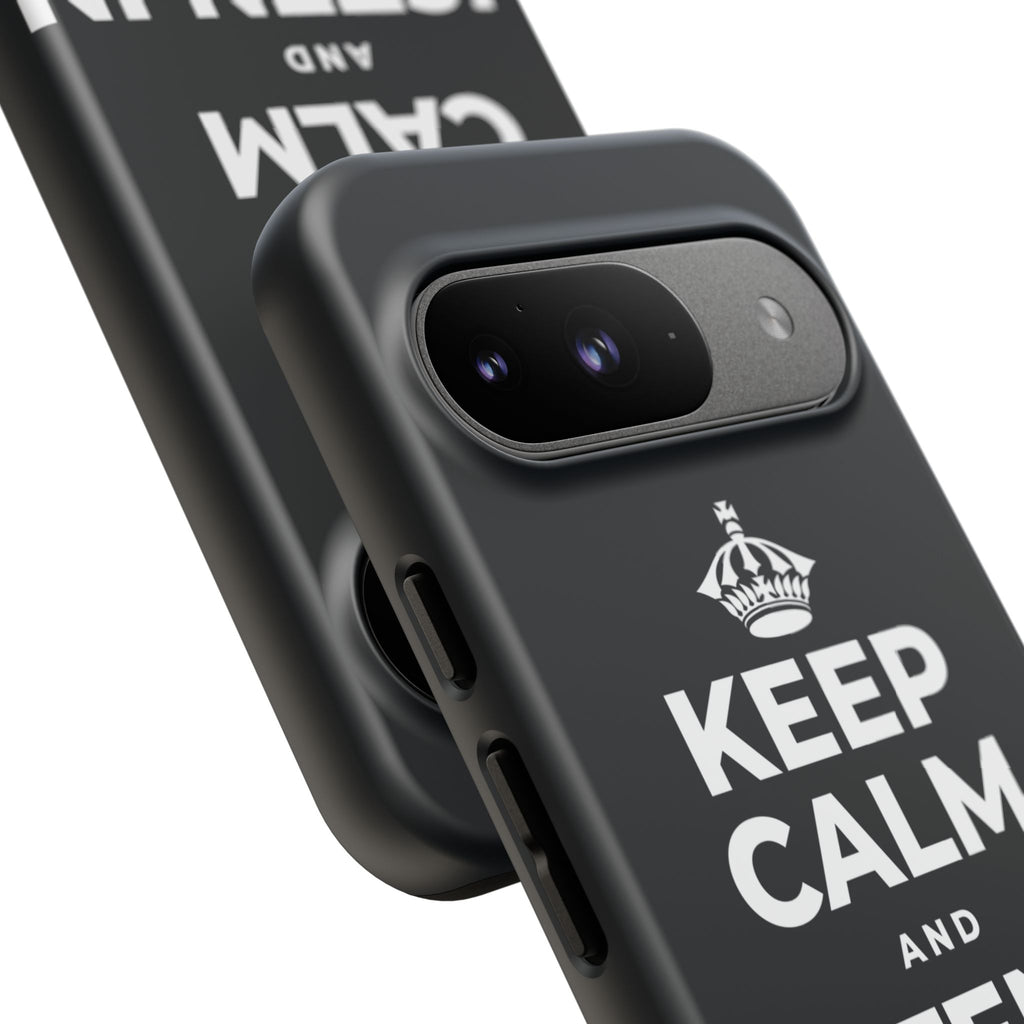 KEEP CALM AND LISTEN IN THE DARK Phone Case (Dark)