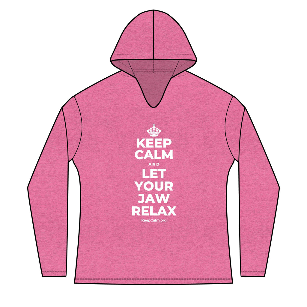 KEEP CALM AND LET YOUR JAW RELAX Women's Long Sleeve Hoodie