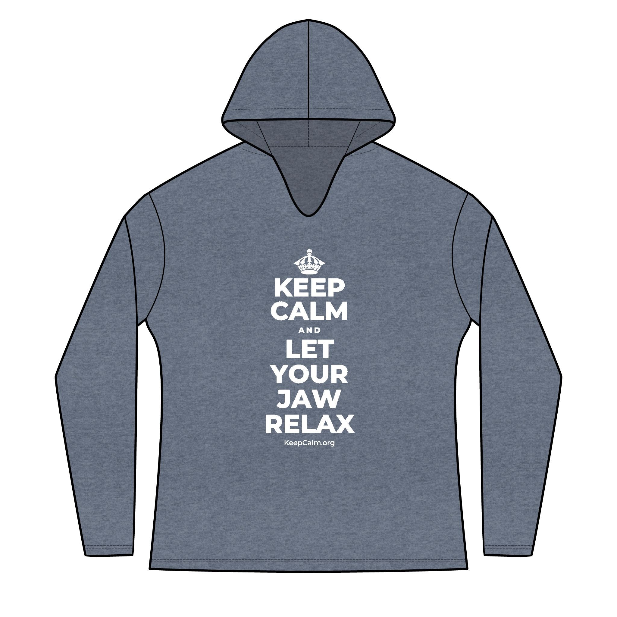 KEEP CALM AND LET YOUR JAW RELAX Women's Long Sleeve Hoodie