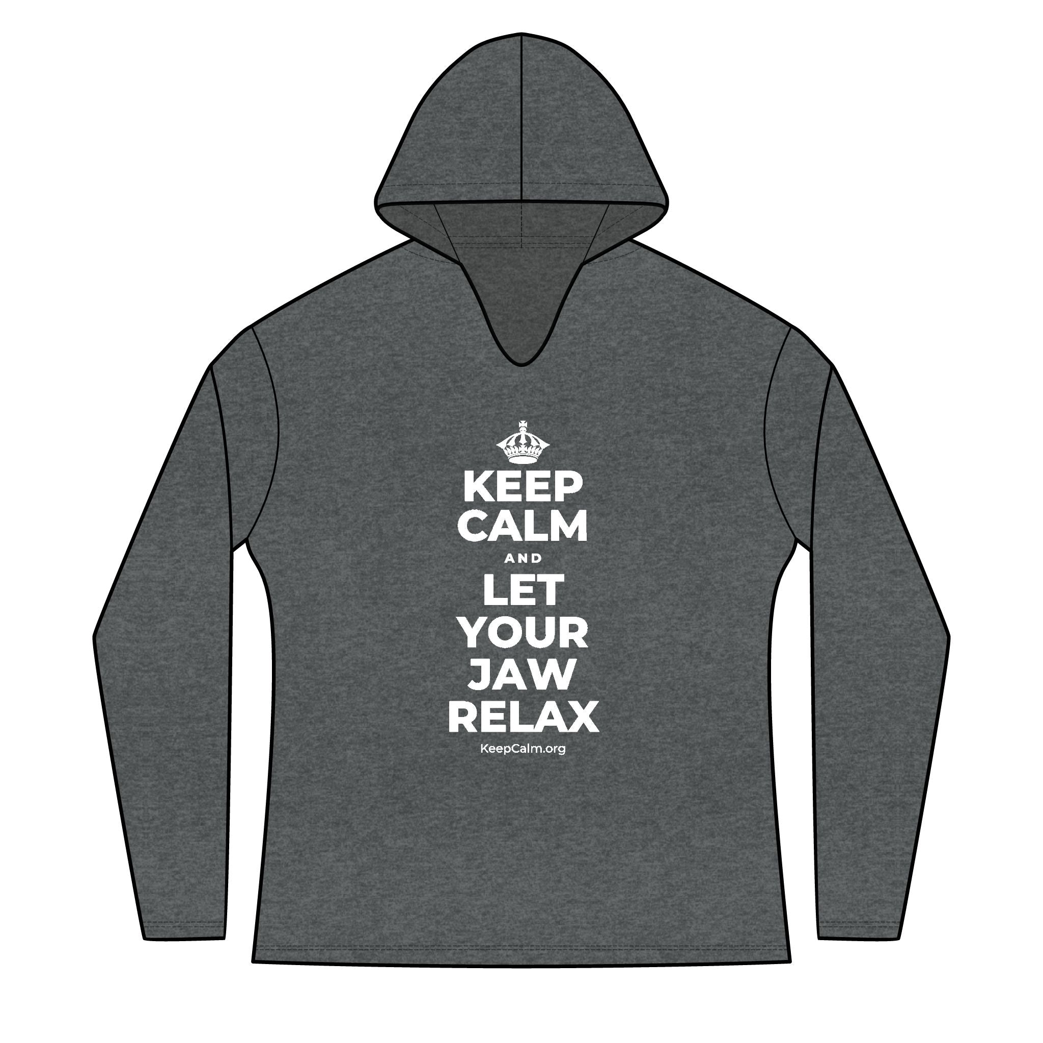 KEEP CALM AND LET YOUR JAW RELAX Women's Long Sleeve Hoodie