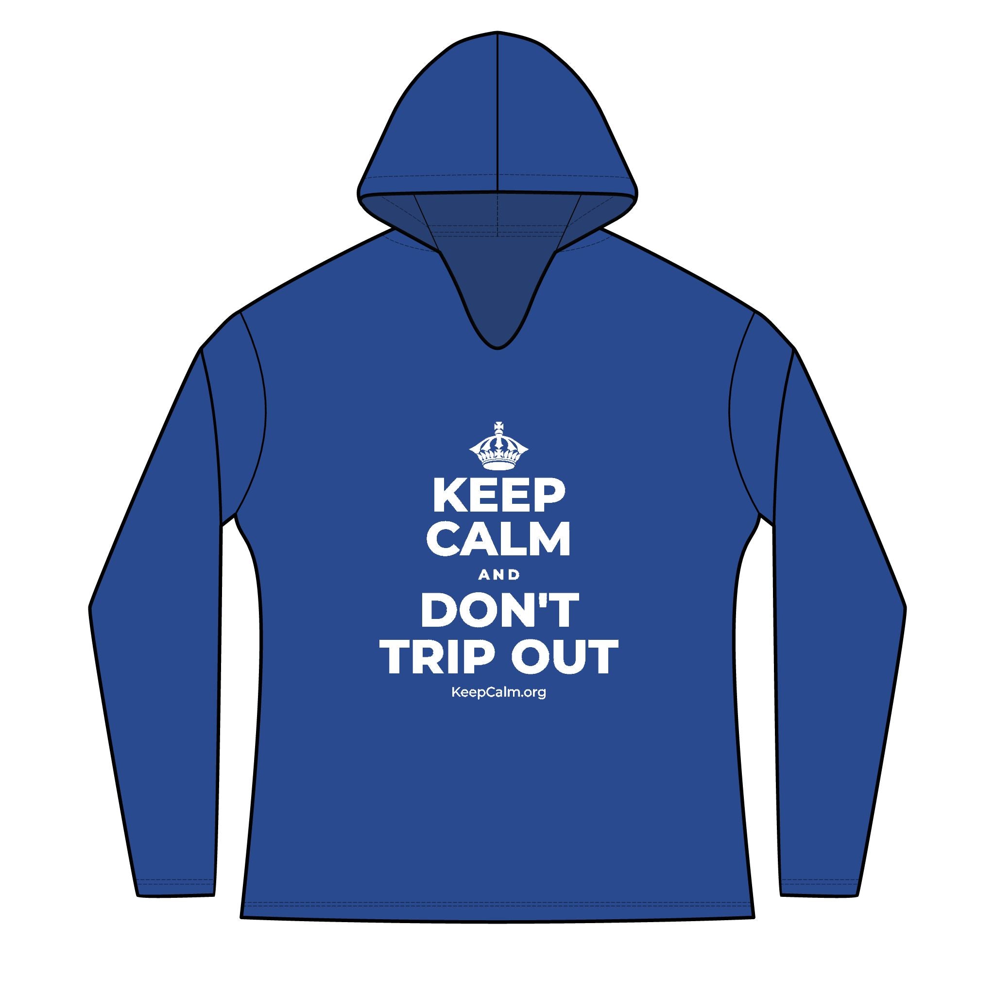 KEEP CALM AND DON'T TRIP OUT Women's Long Sleeve Hoodie