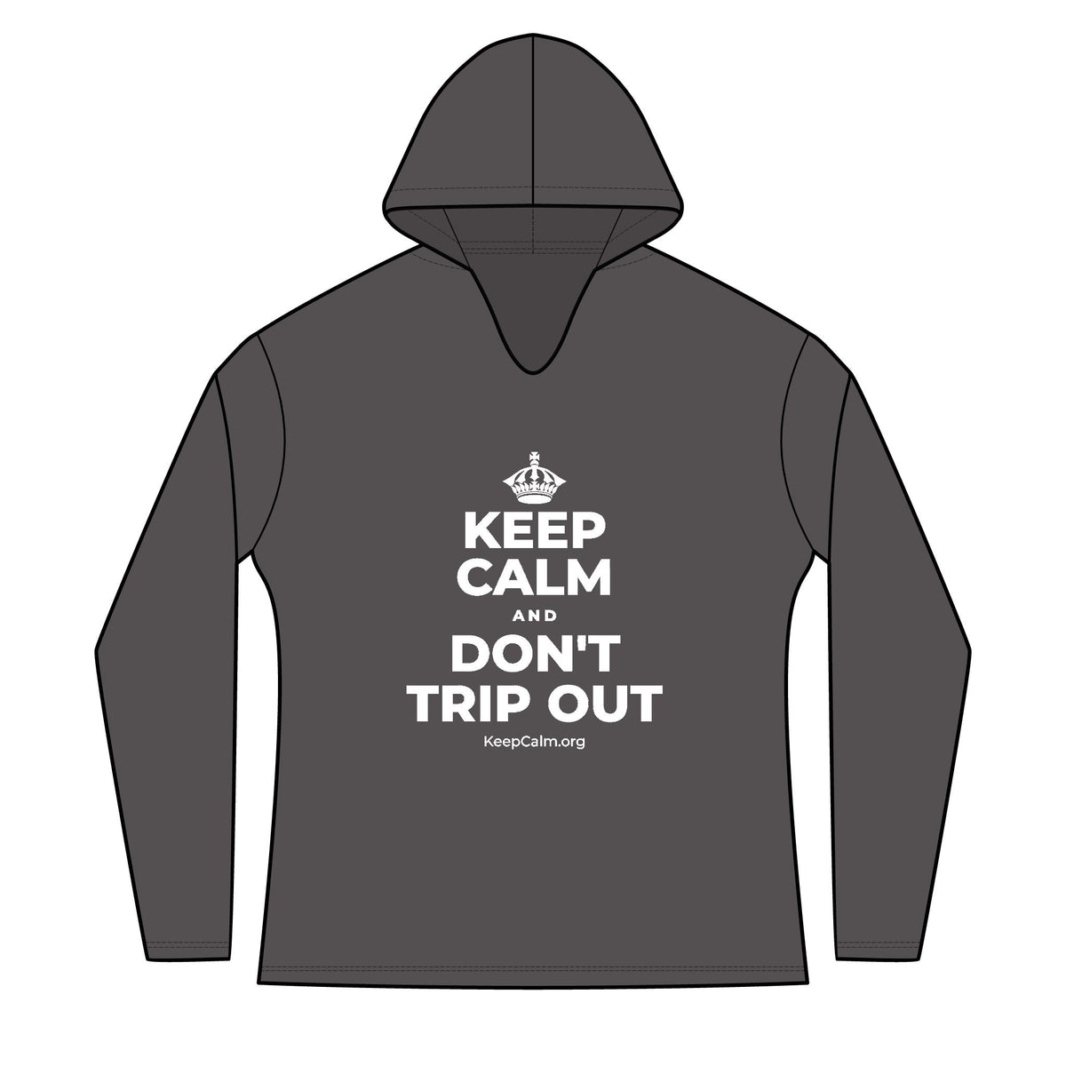 KEEP CALM AND DON'T TRIP OUT Women's Long Sleeve Hoodie