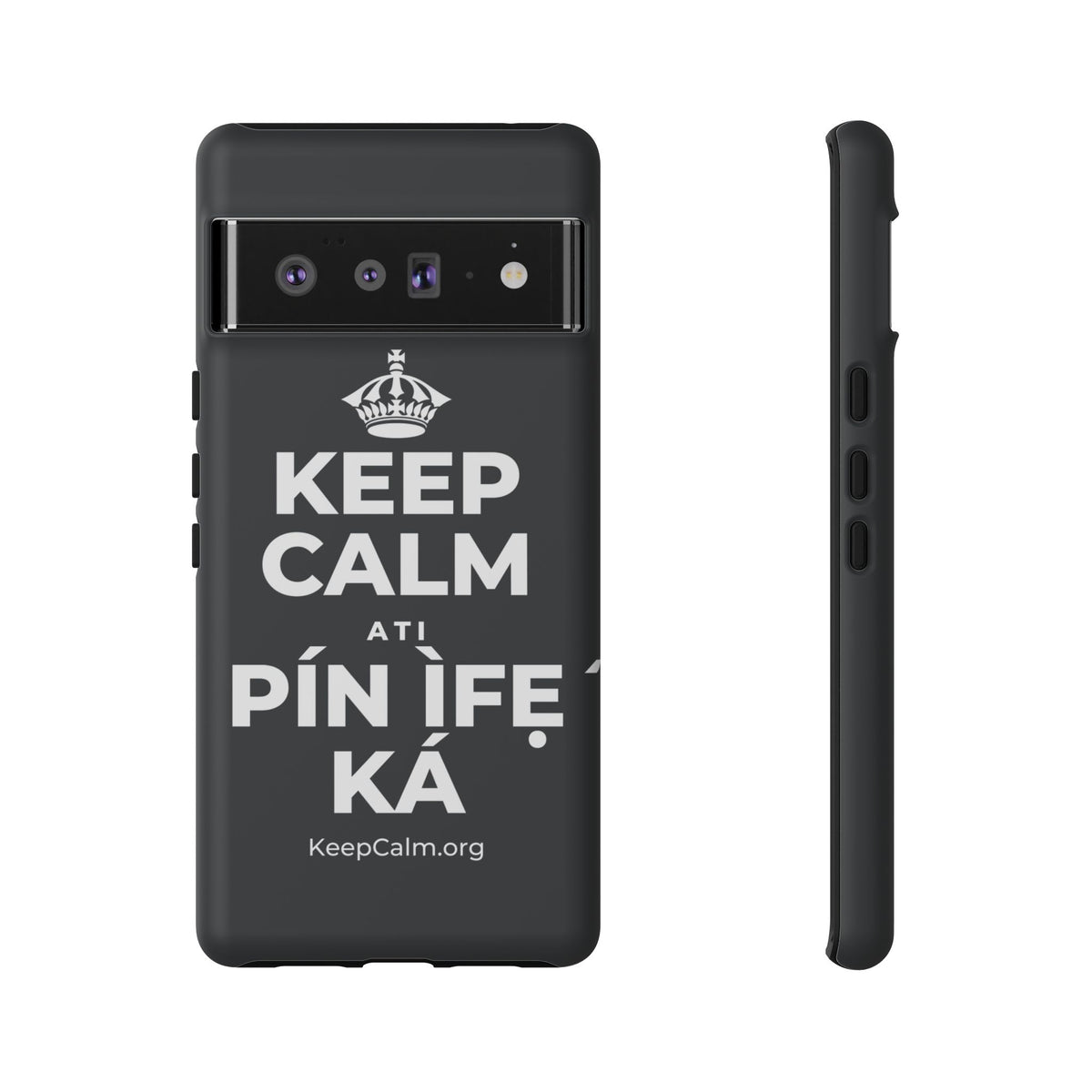KEEP CALM ATI PÍN ÌFẸ́ KÁ Phone Case (Dark)