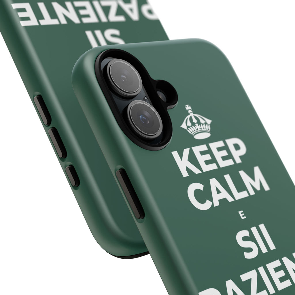 KEEP CALM E SII PAZIENTE CON LE NUOVE ABITUDINI Phone Case
