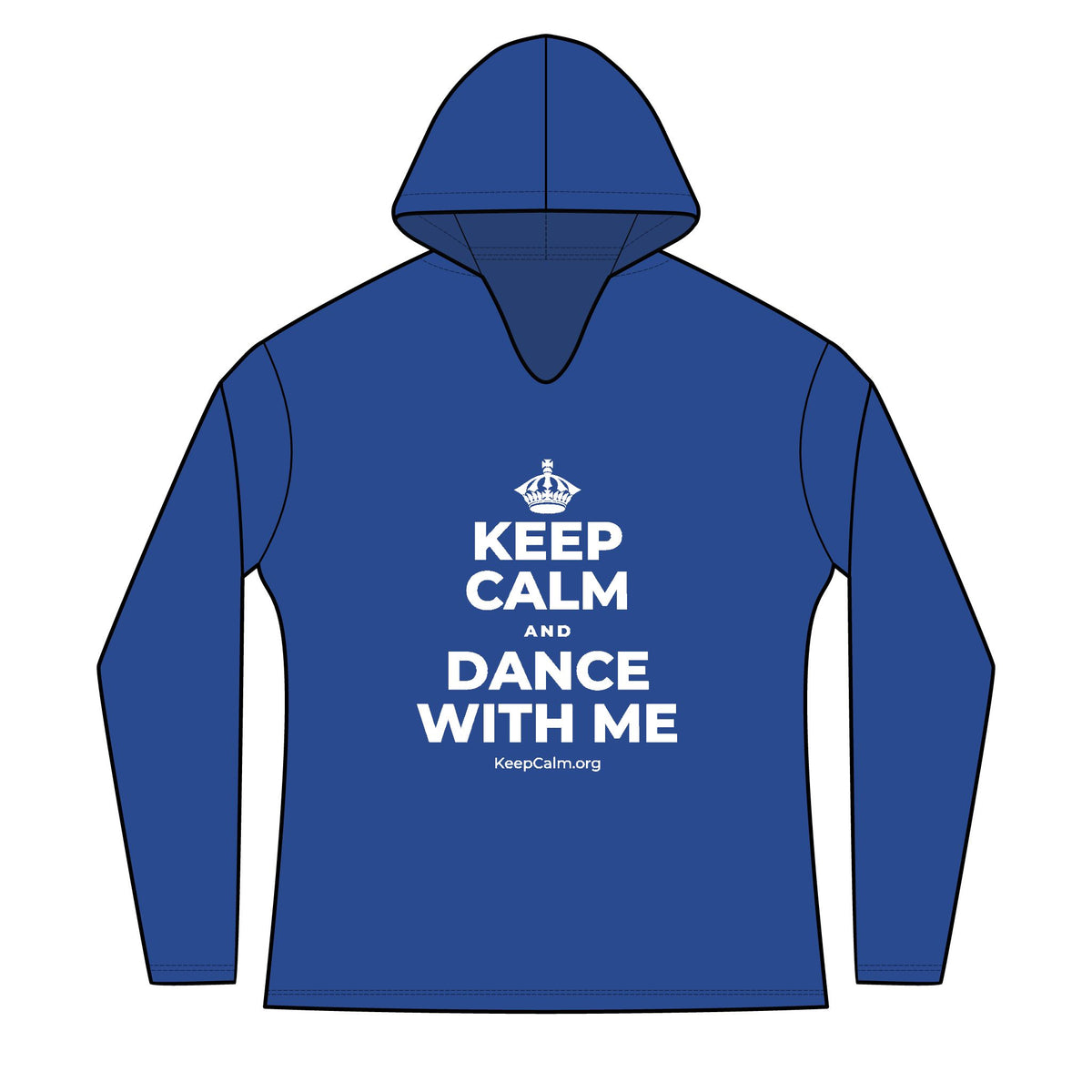 KEEP CALM AND DANCE WITH ME Women's Long Sleeve Hoodie