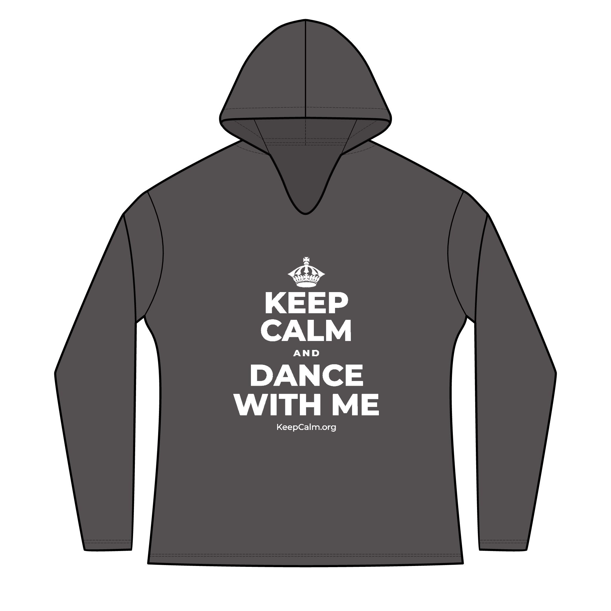 KEEP CALM AND DANCE WITH ME Women's Long Sleeve Hoodie
