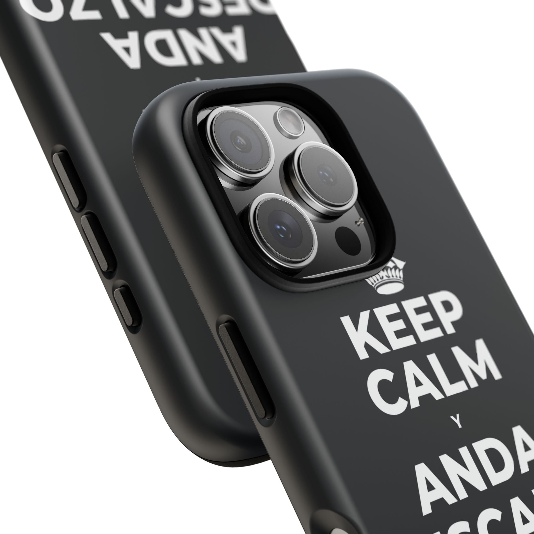 KEEP CALM Y ANDA DESCALZO EN EL PASTO Phone Case (Dark)