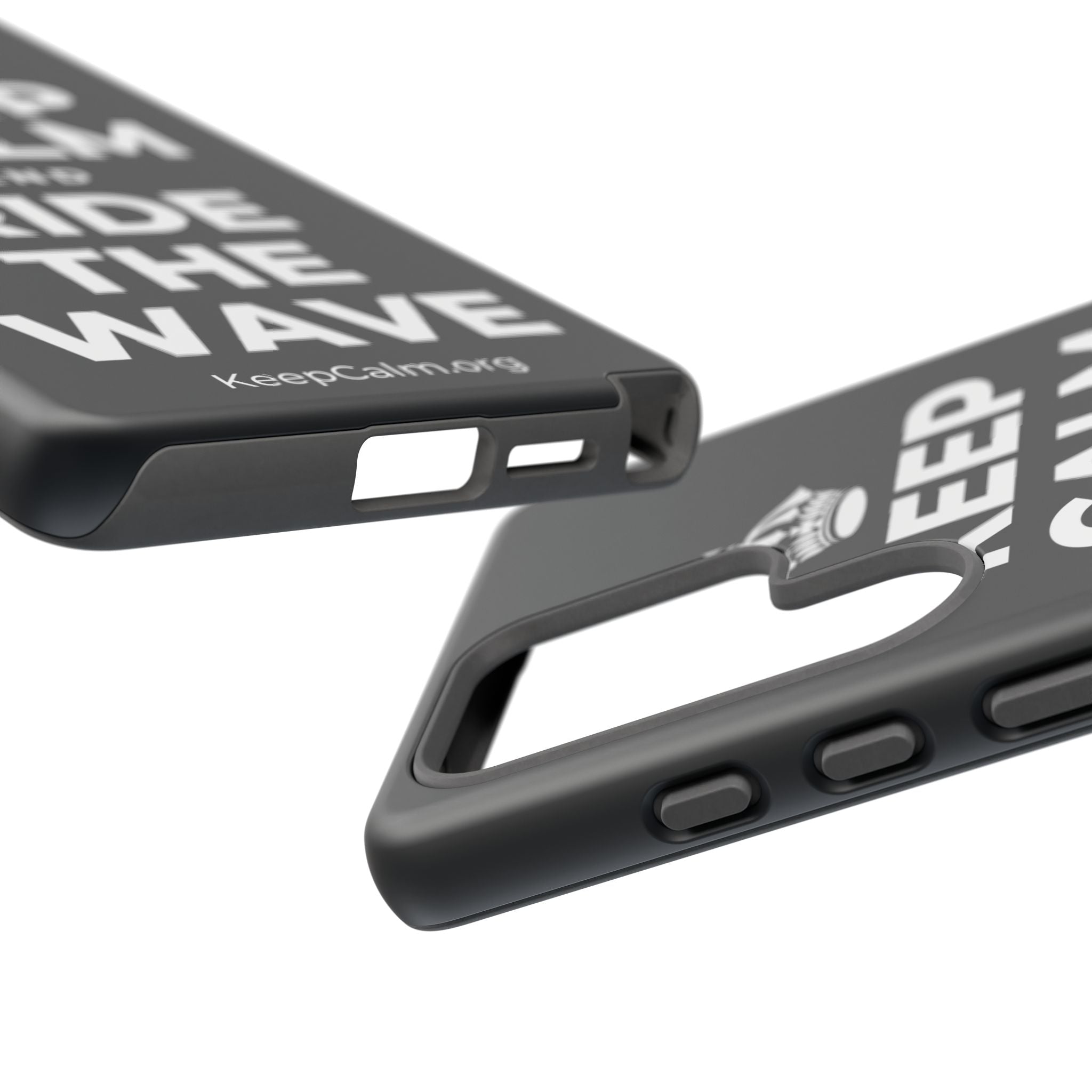 KEEP CALM AND RIDE THE WAVE Phone Case (Dark)