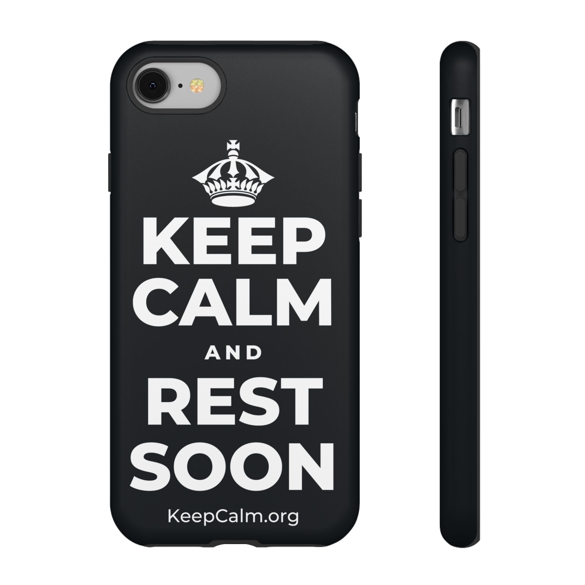 KEEP CALM AND REST SOON Phone Case (Dark)