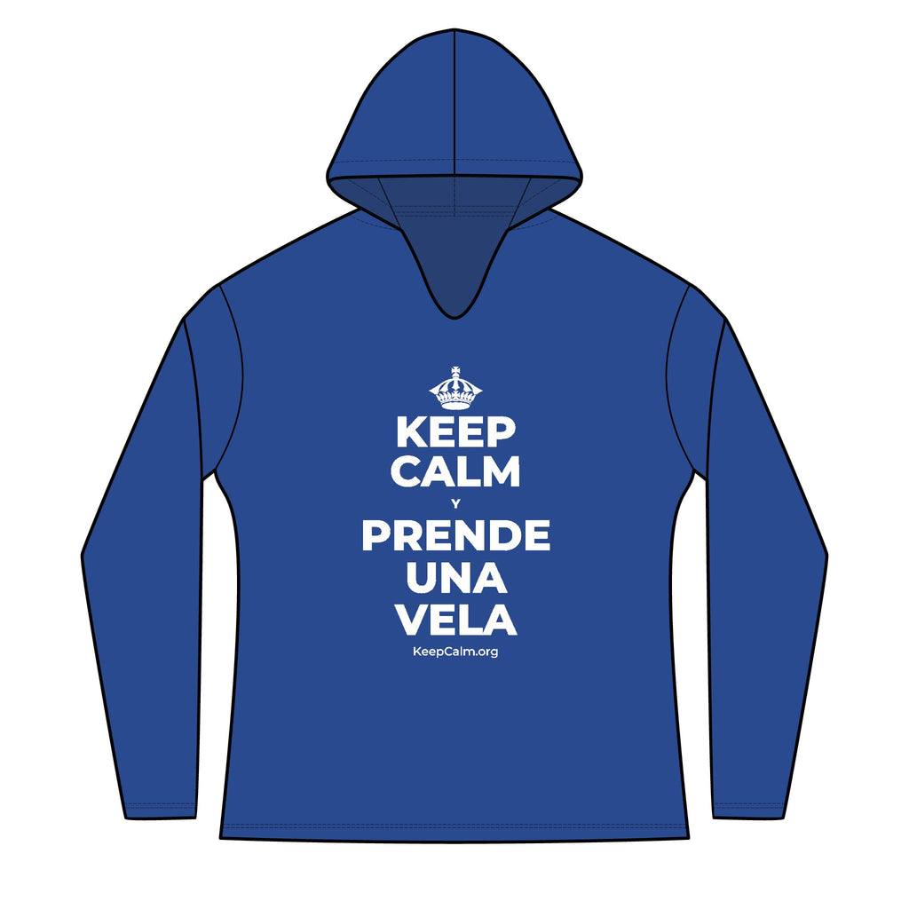KEEP CALM Y PRENDE UNA VELA Women's Long Sleeve Hoodie