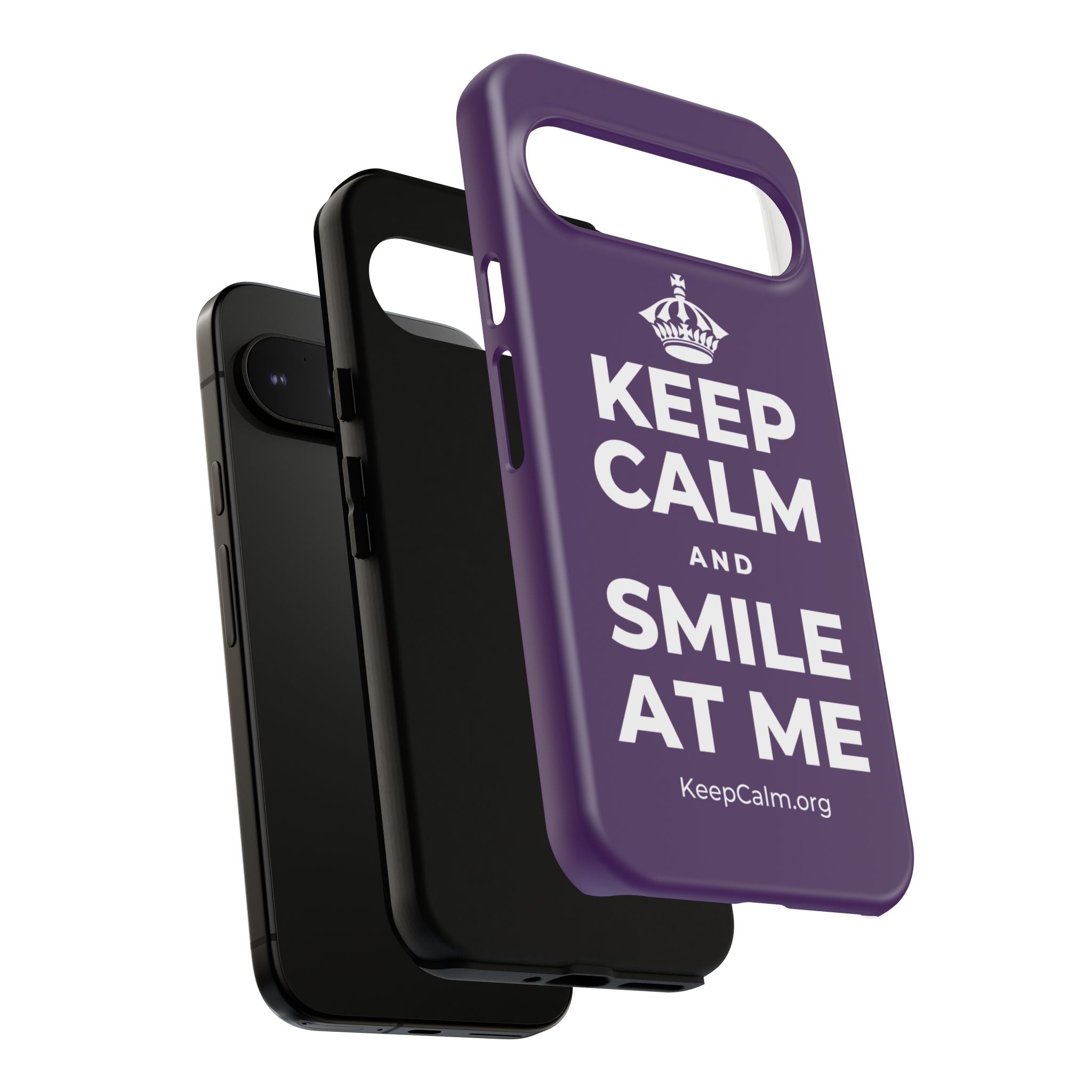 KEEP CALM AND SMILE AT ME Phone Case
