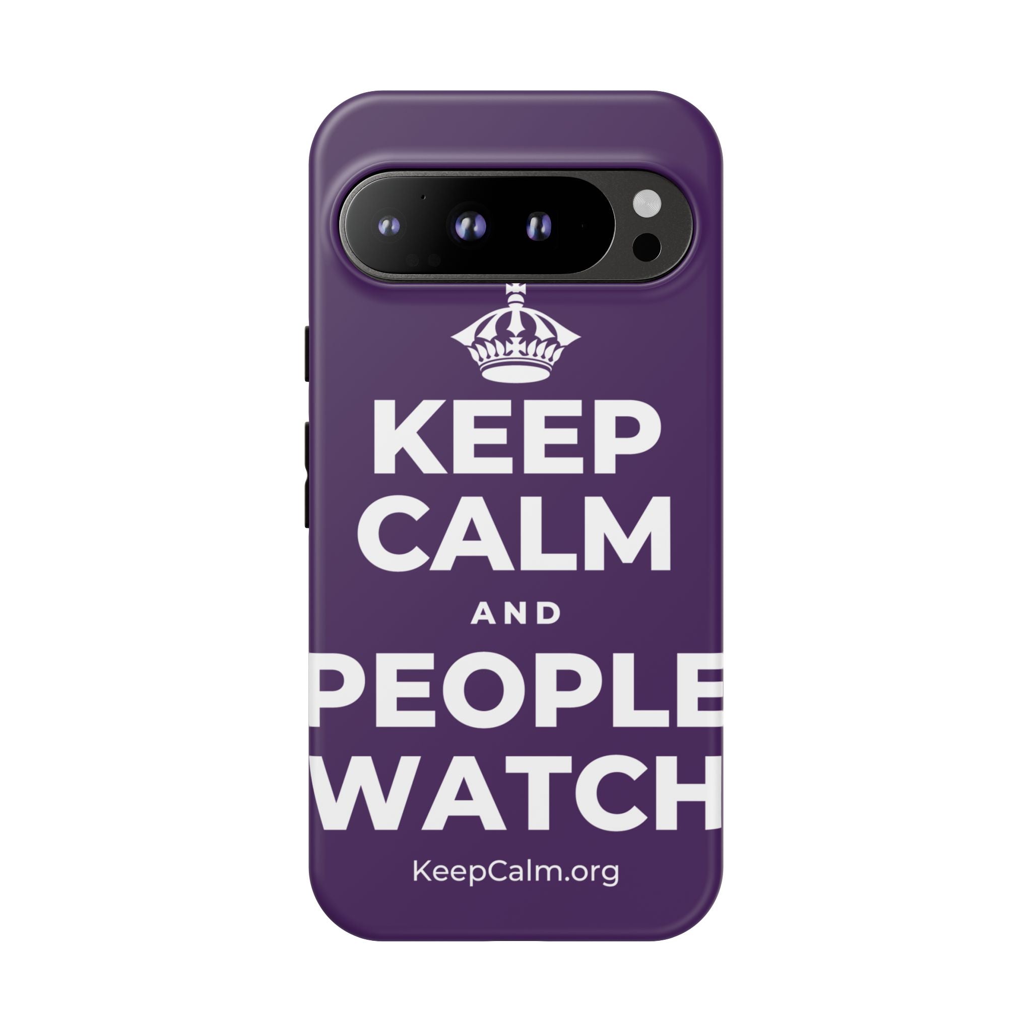 KEEP CALM AND PEOPLE WATCH Phone Case