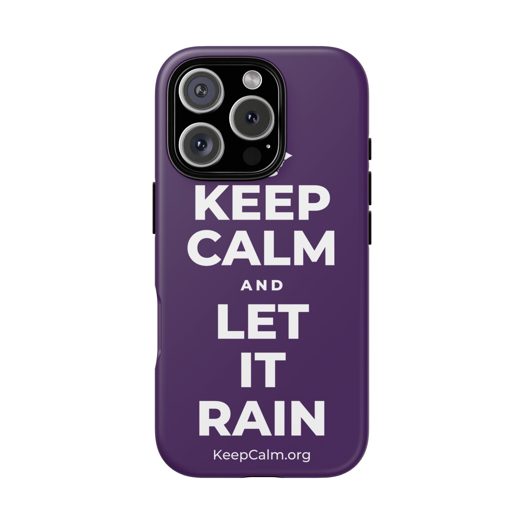 KEEP CALM AND LET IT RAIN Phone Case