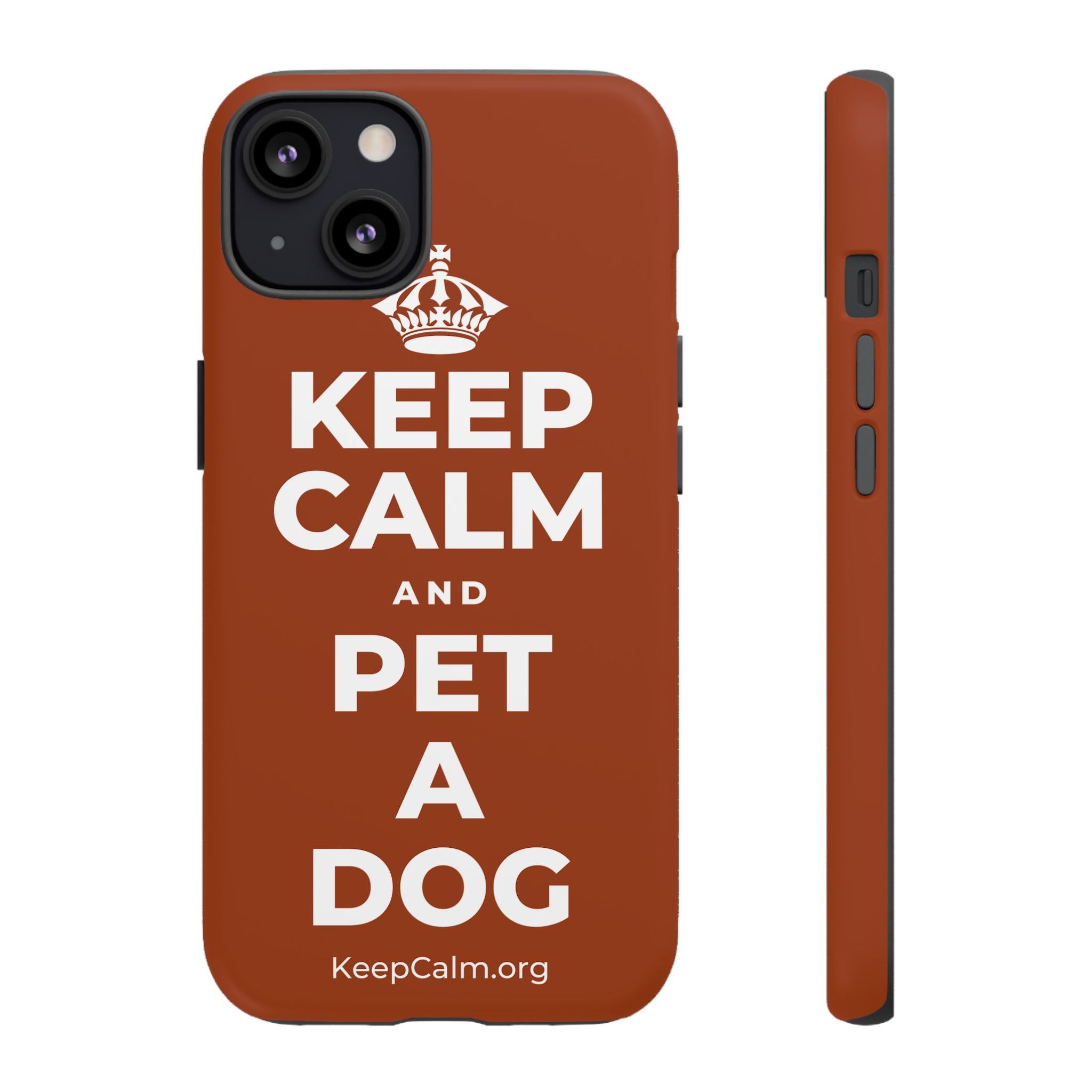 KEEP CALM AND PET A DOG Phone Case