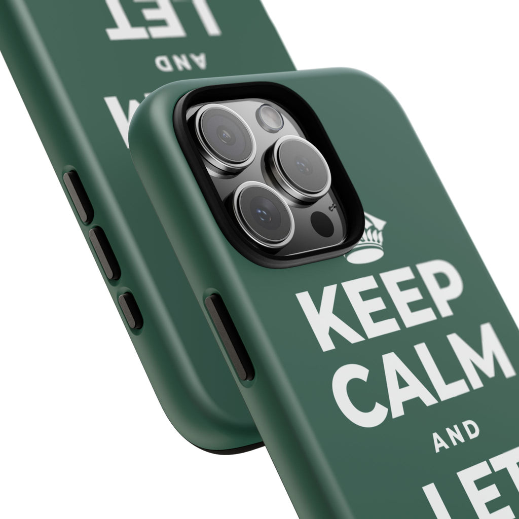 KEEP CALM AND LET PEOPLE IN Phone Case