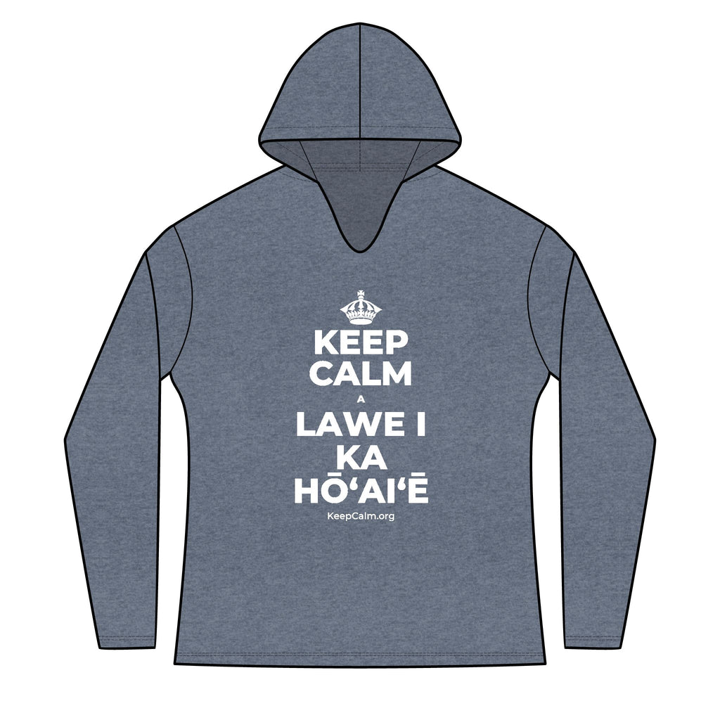 KEEP CALM A LAWE I KA HŌʻAIʻĒ Women's Long Sleeve Hoodie