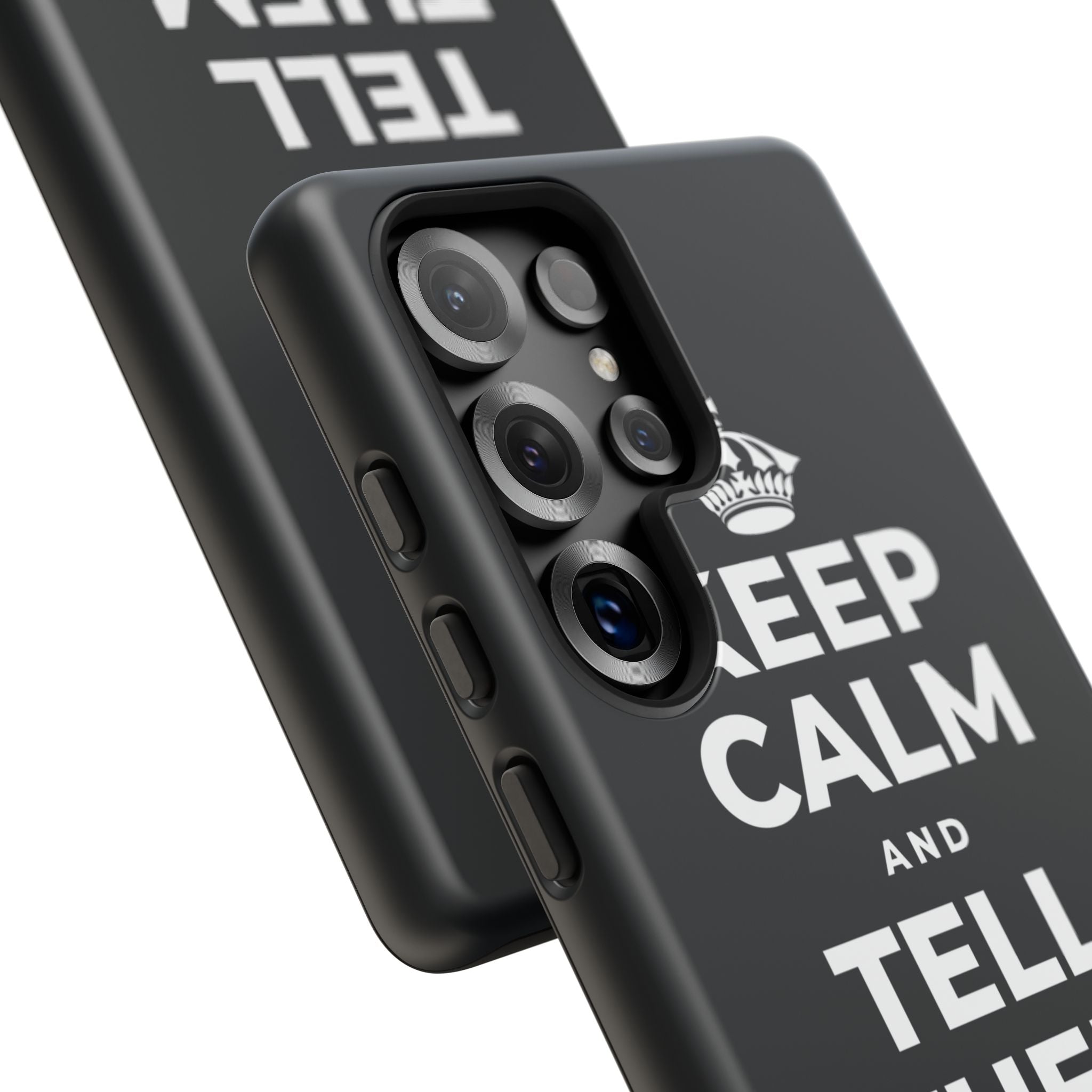 KEEP CALM AND TELL THEM YOU CARE Phone Case (Dark)