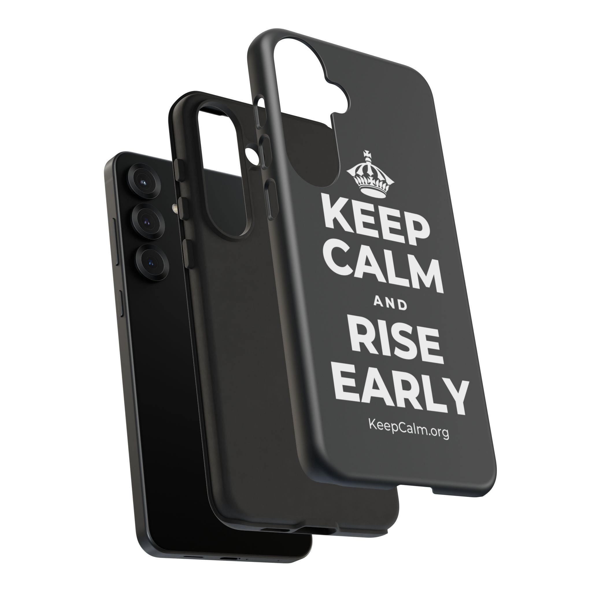 KEEP CALM AND RISE EARLY Phone Case (Dark)