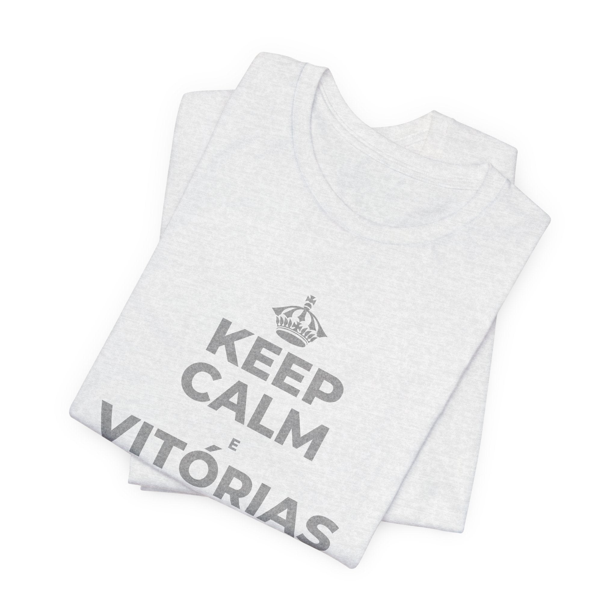KEEP CALM E VITÓRIAS PEQUENAS, SEMANA GRANDE T-Shirt (Soft Cream–Heather Mauve)
