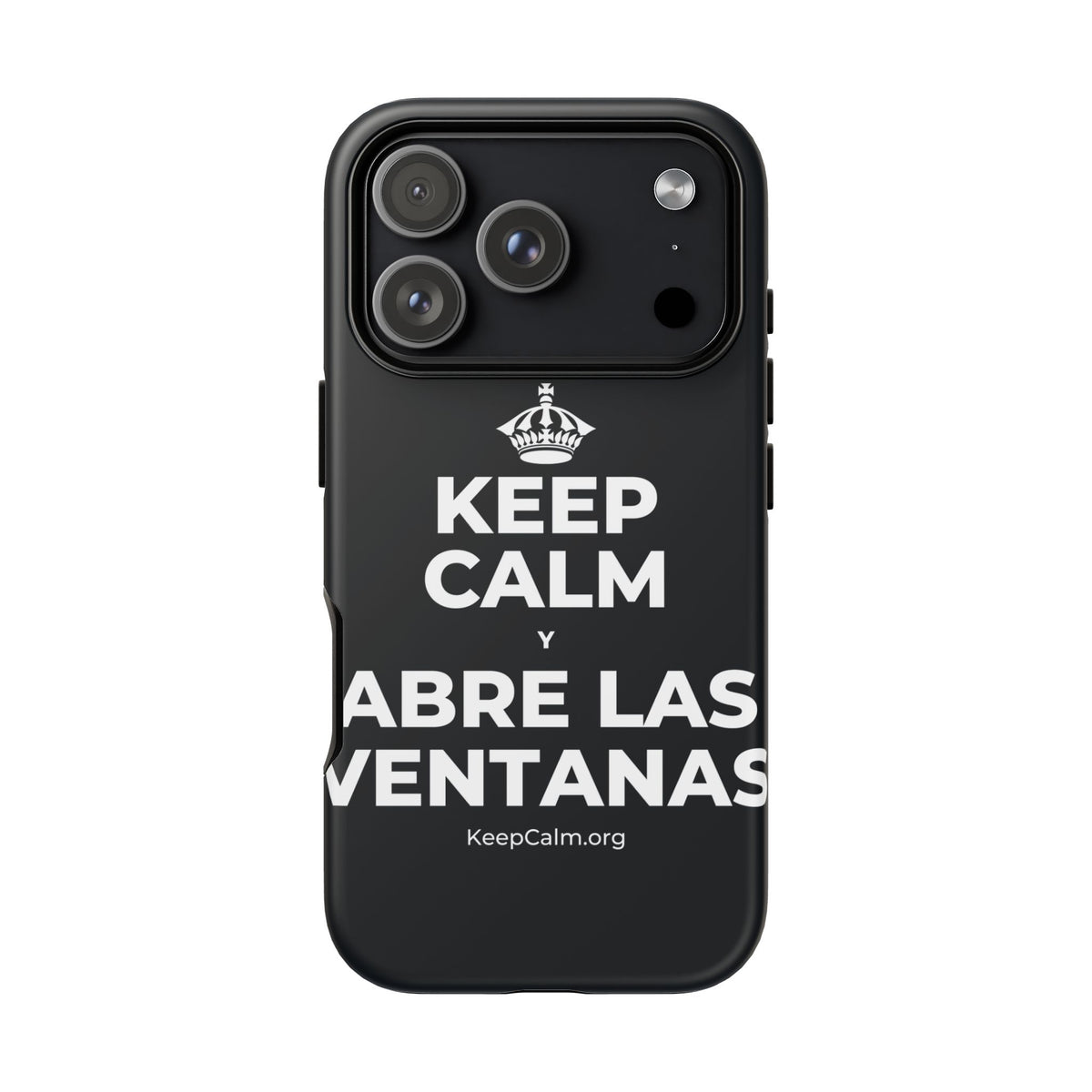 KEEP CALM Y ABRE LAS VENTANAS Phone Case (Dark)