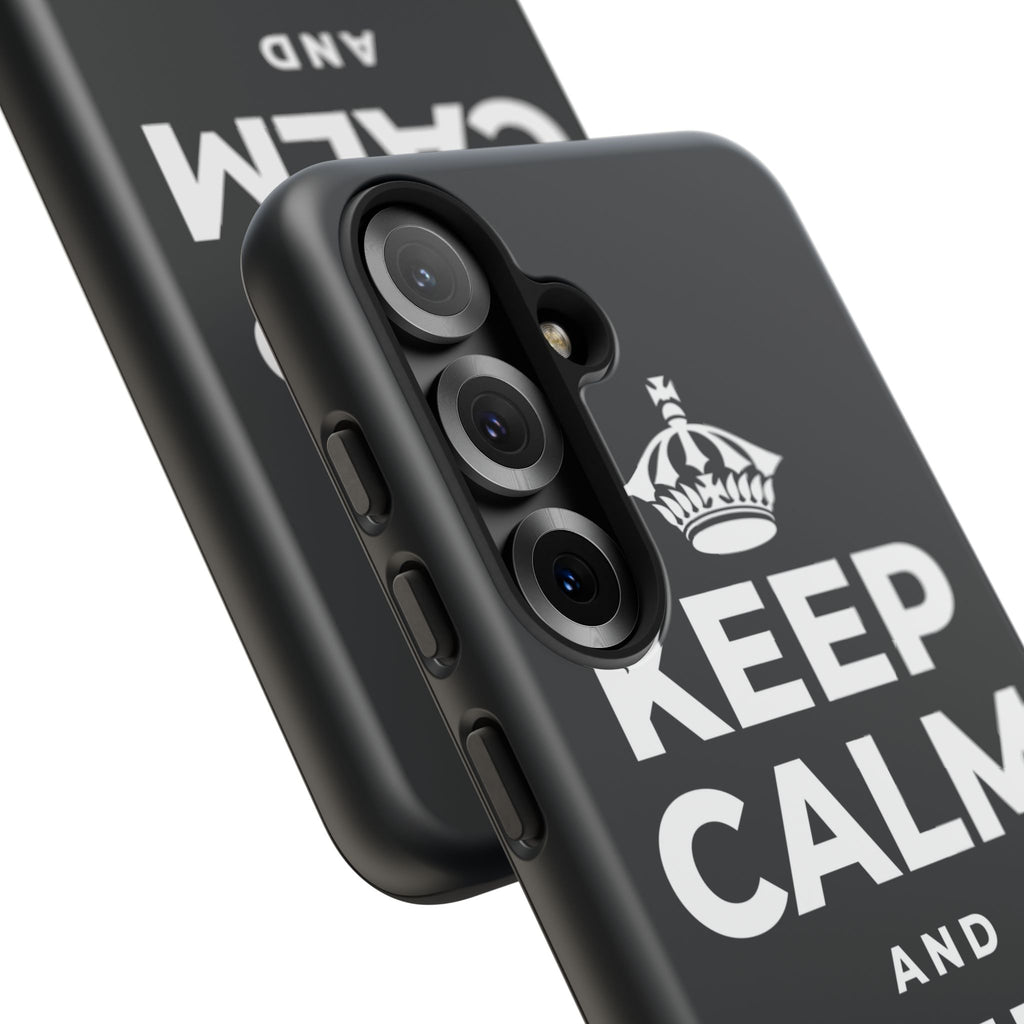 KEEP CALM AND DRINK WATER Phone Case (Dark)