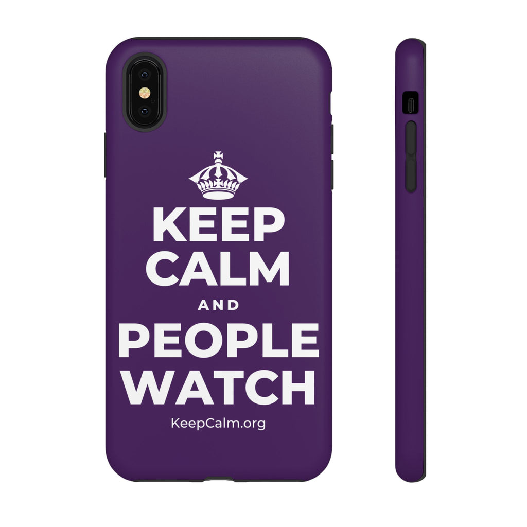 KEEP CALM AND PEOPLE WATCH Phone Case