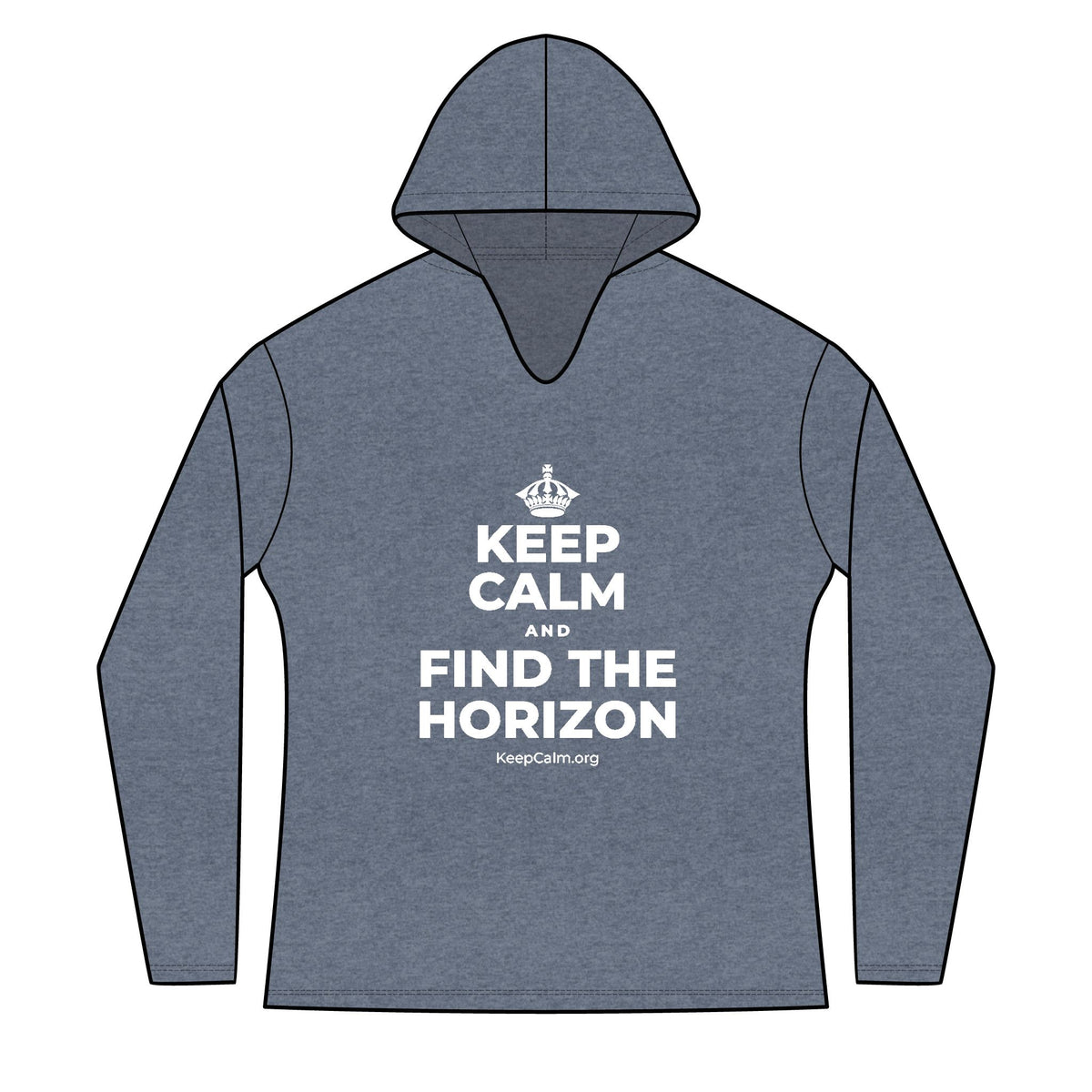 KEEP CALM AND FIND THE HORIZON Women's Long Sleeve Hoodie
