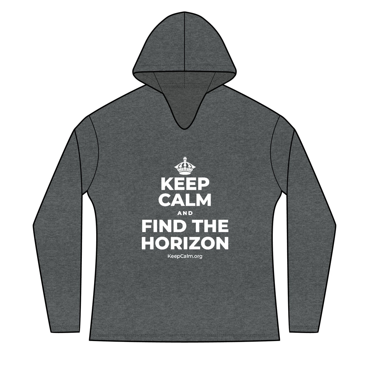 KEEP CALM AND FIND THE HORIZON Women's Long Sleeve Hoodie
