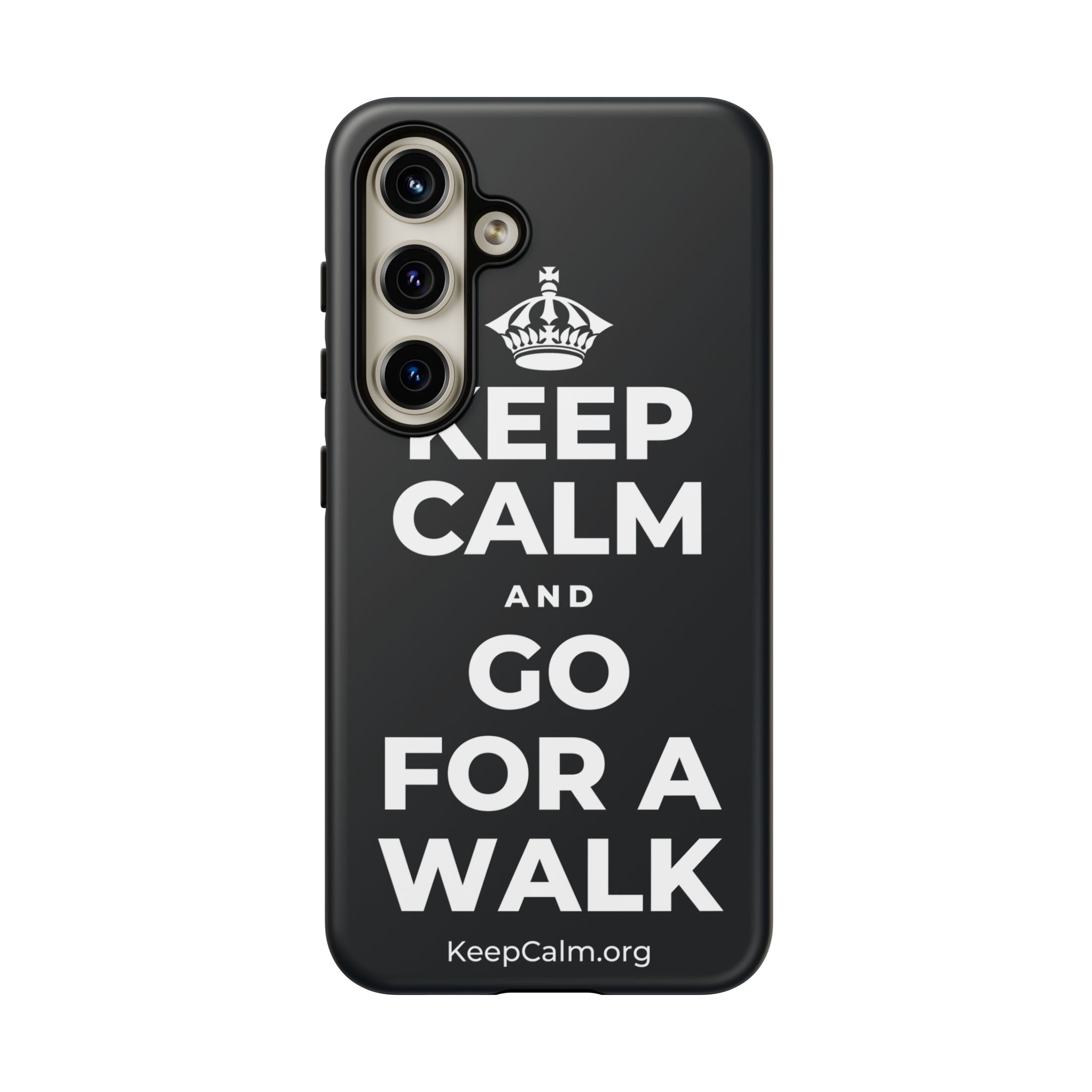 KEEP CALM AND GO FOR A WALK Phone Case (Dark)