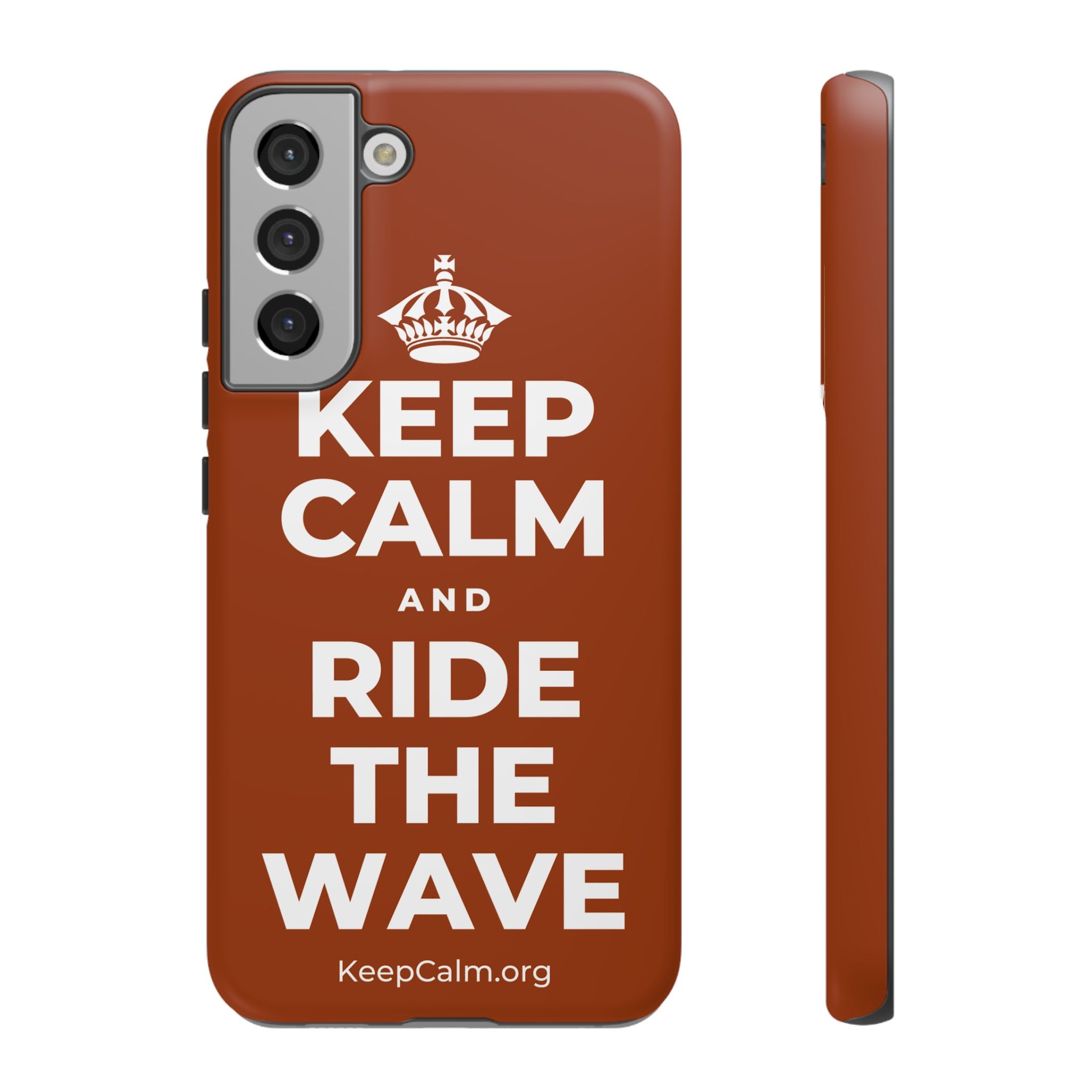 KEEP CALM AND RIDE THE WAVE Phone Case