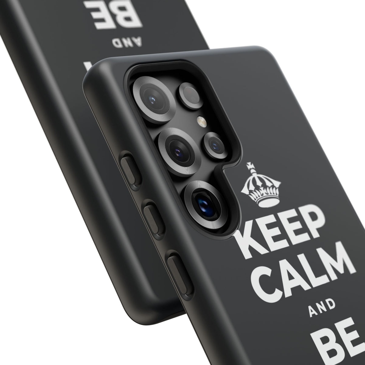 KEEP CALM AND BE STRONG LIKE A 🦕 Phone Case (Dark)