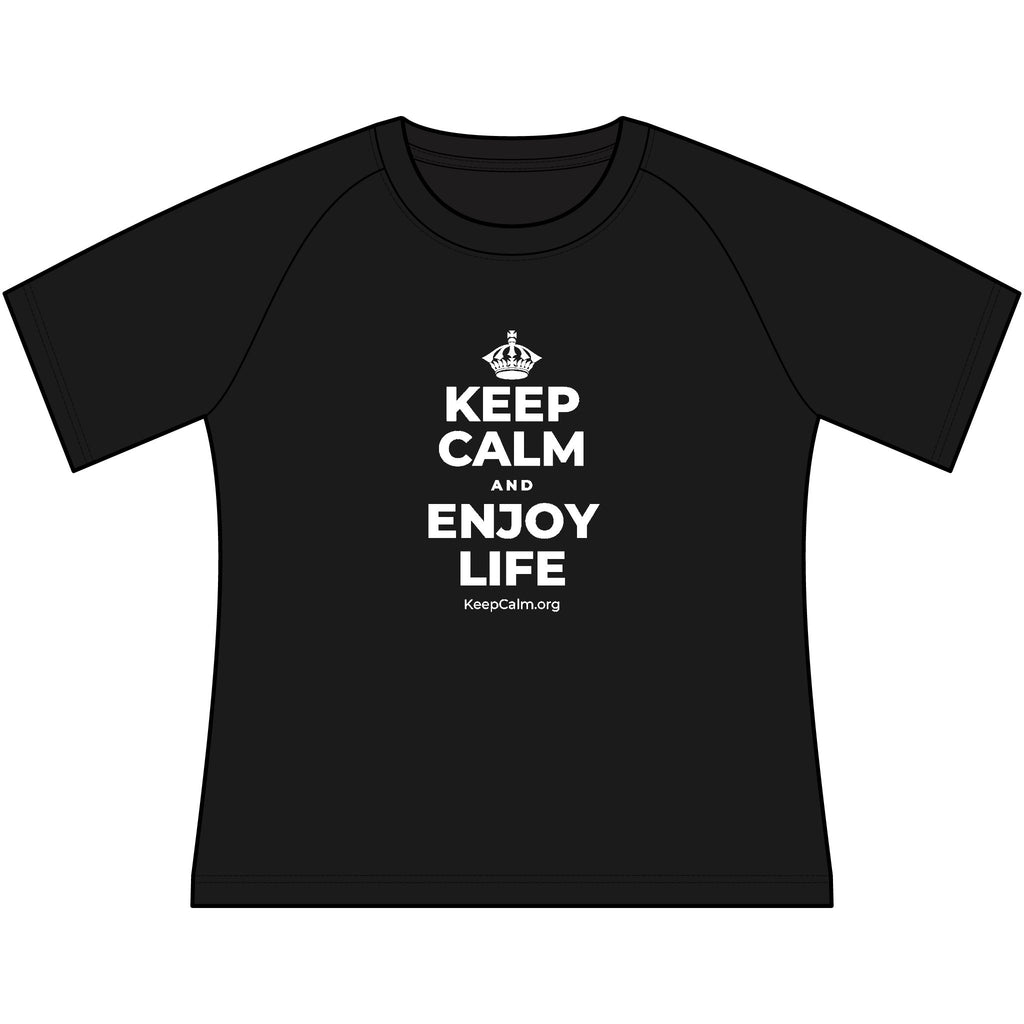KEEP CALM AND ENJOY LIFE Women's Raglan Tee